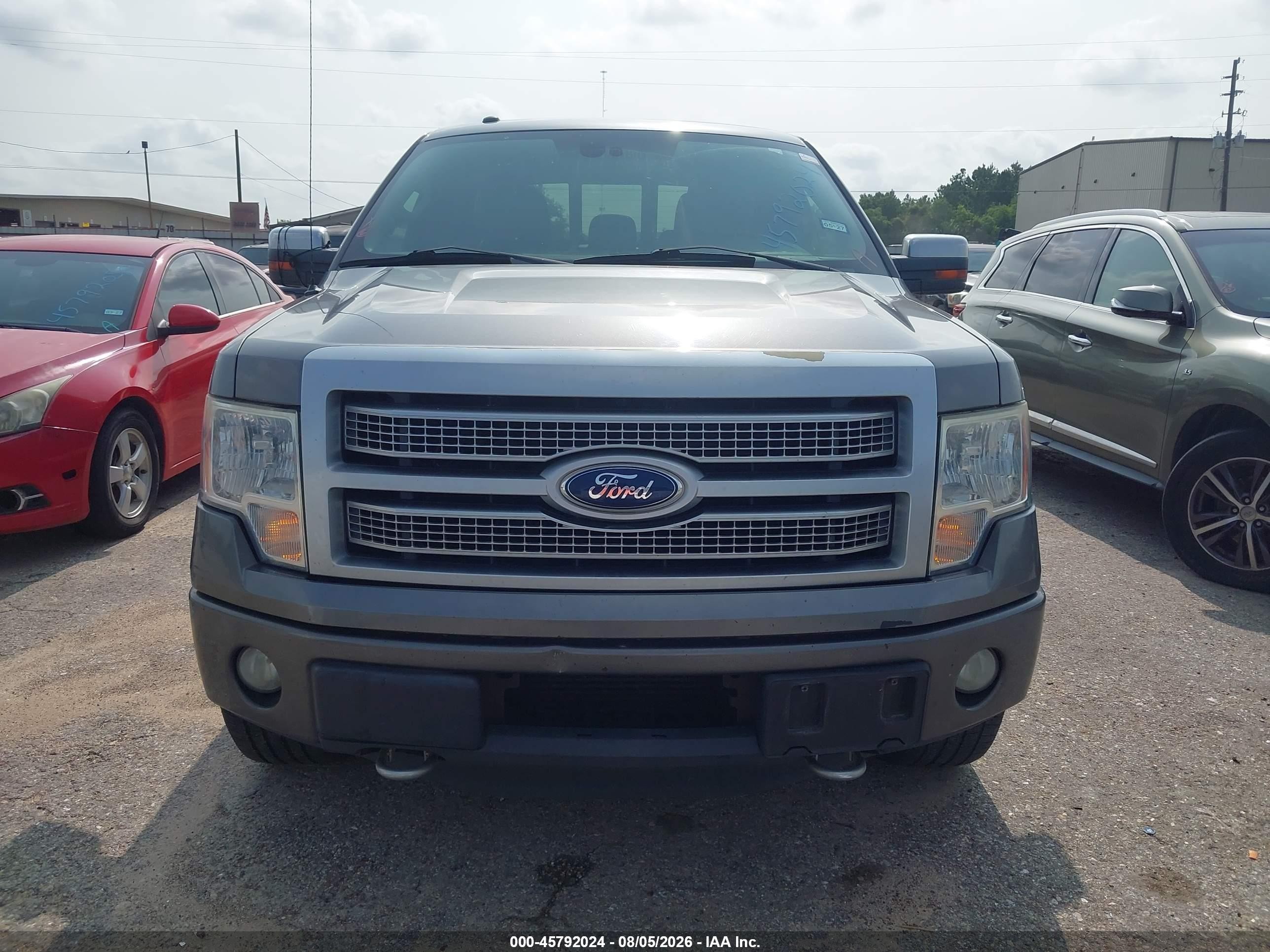 2012 Ford F-150 Platinum Серый vin: 1FTFW1ET1CFC02185