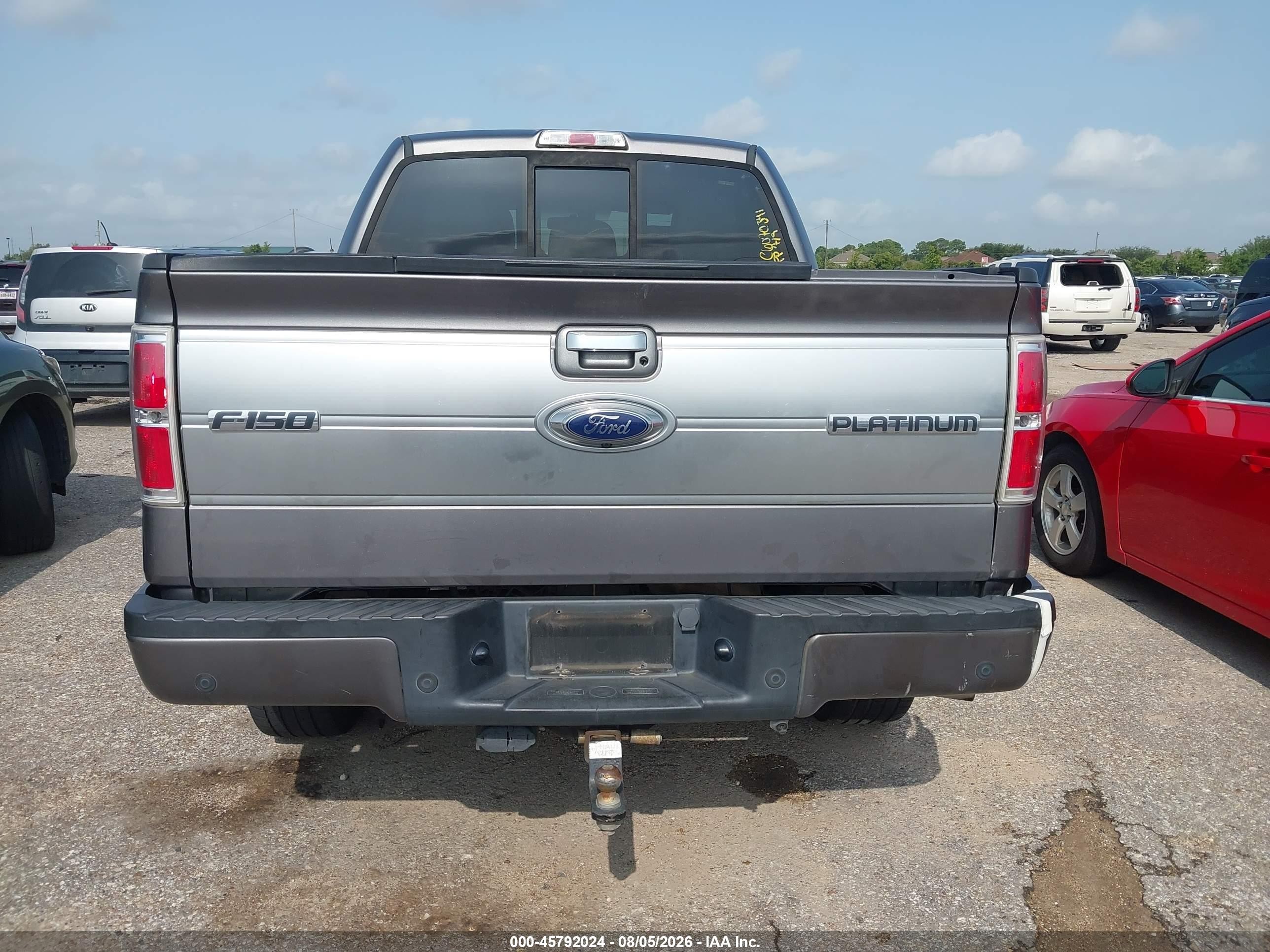2012 Ford F-150 Platinum Серый vin: 1FTFW1ET1CFC02185
