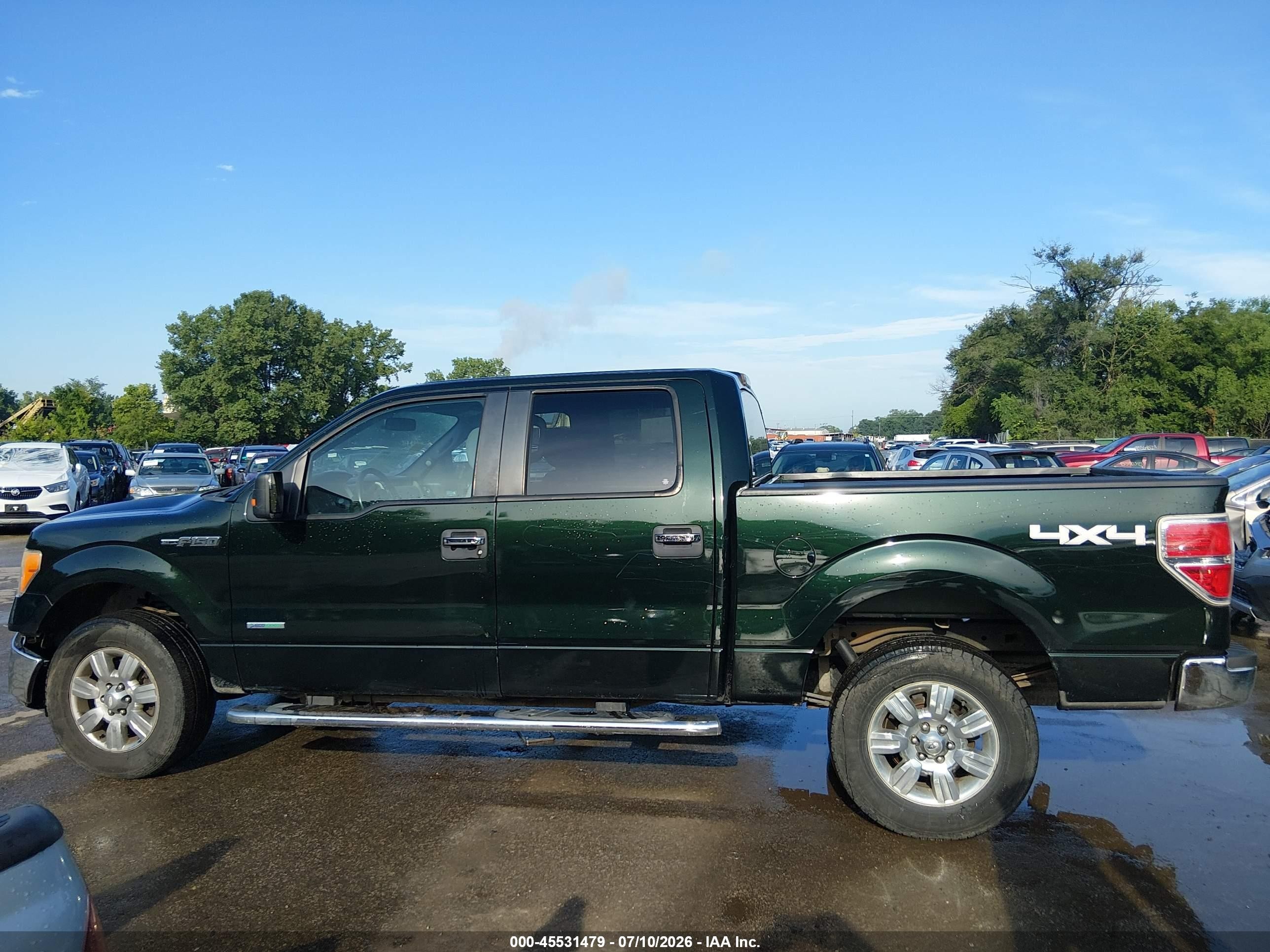 2012 Ford F-150 Fx4/king Ranch/lariat/platinum/xl/xlt Green vin: 1FTFW1ET1CFC18466