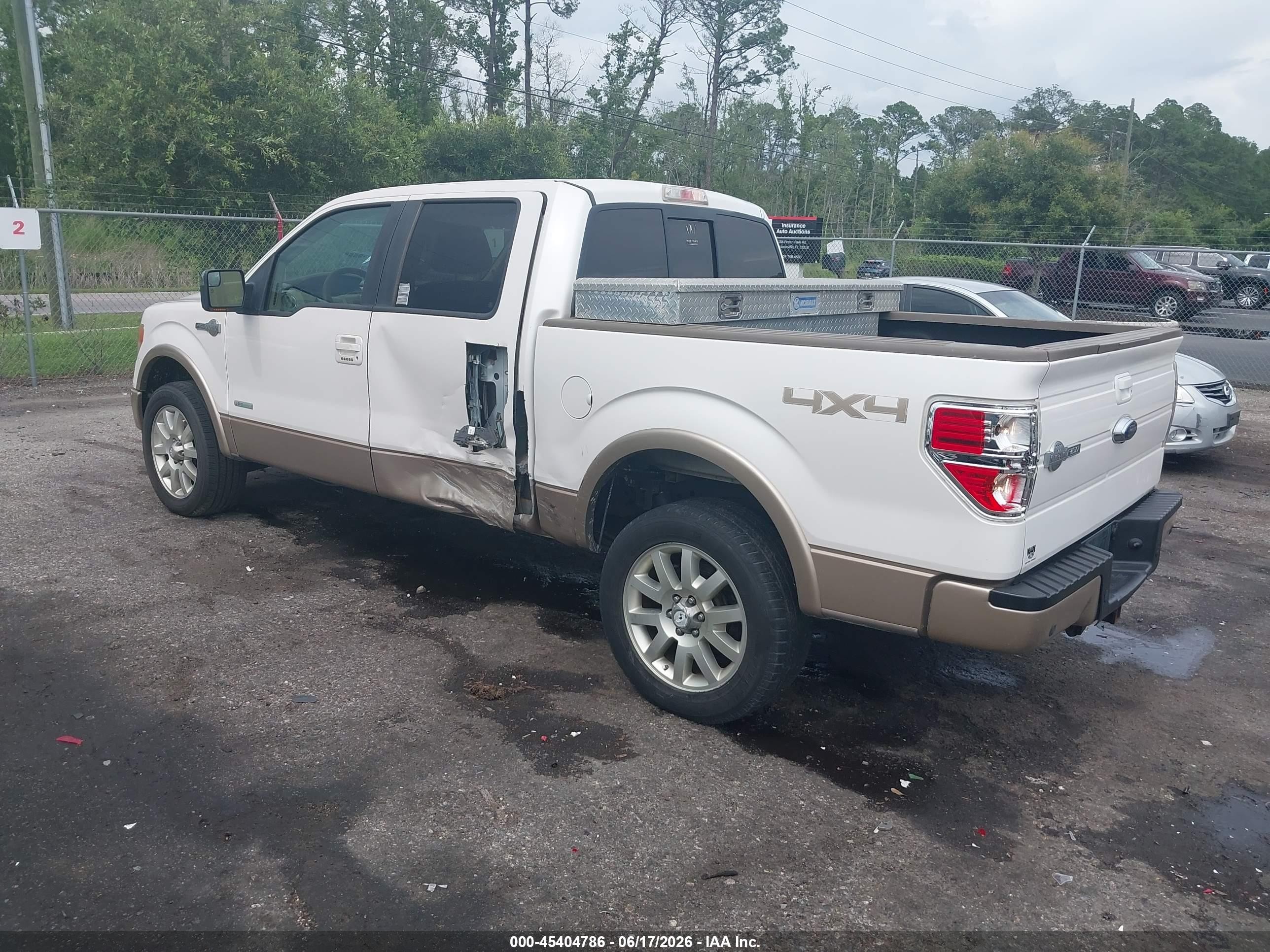 2012 Ford F-150 King Ranch White vin: 1FTFW1ET1CKD01788