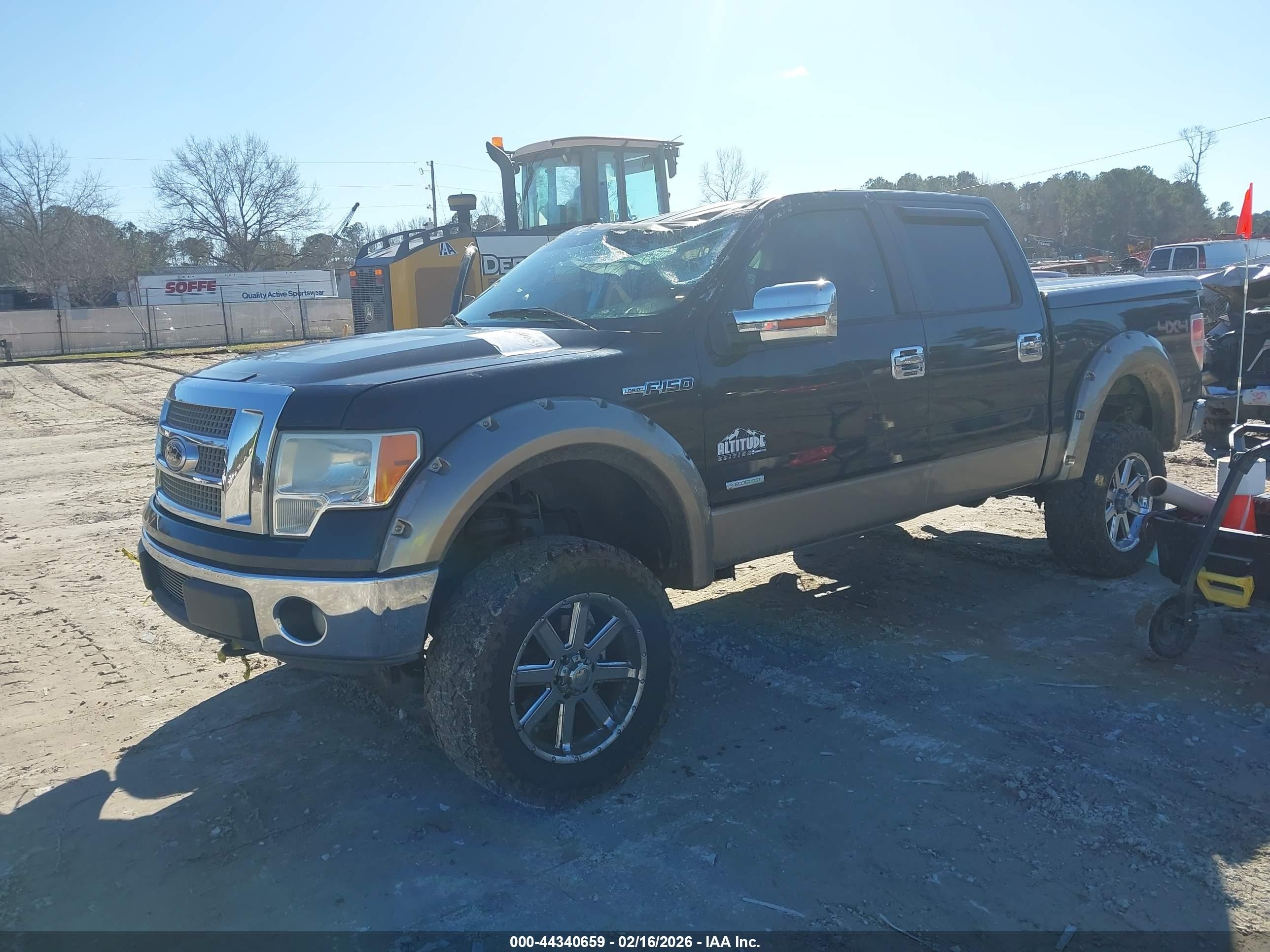 2012 Ford F-150 Lariat Black vin: 1FTFW1ET1CKD45421