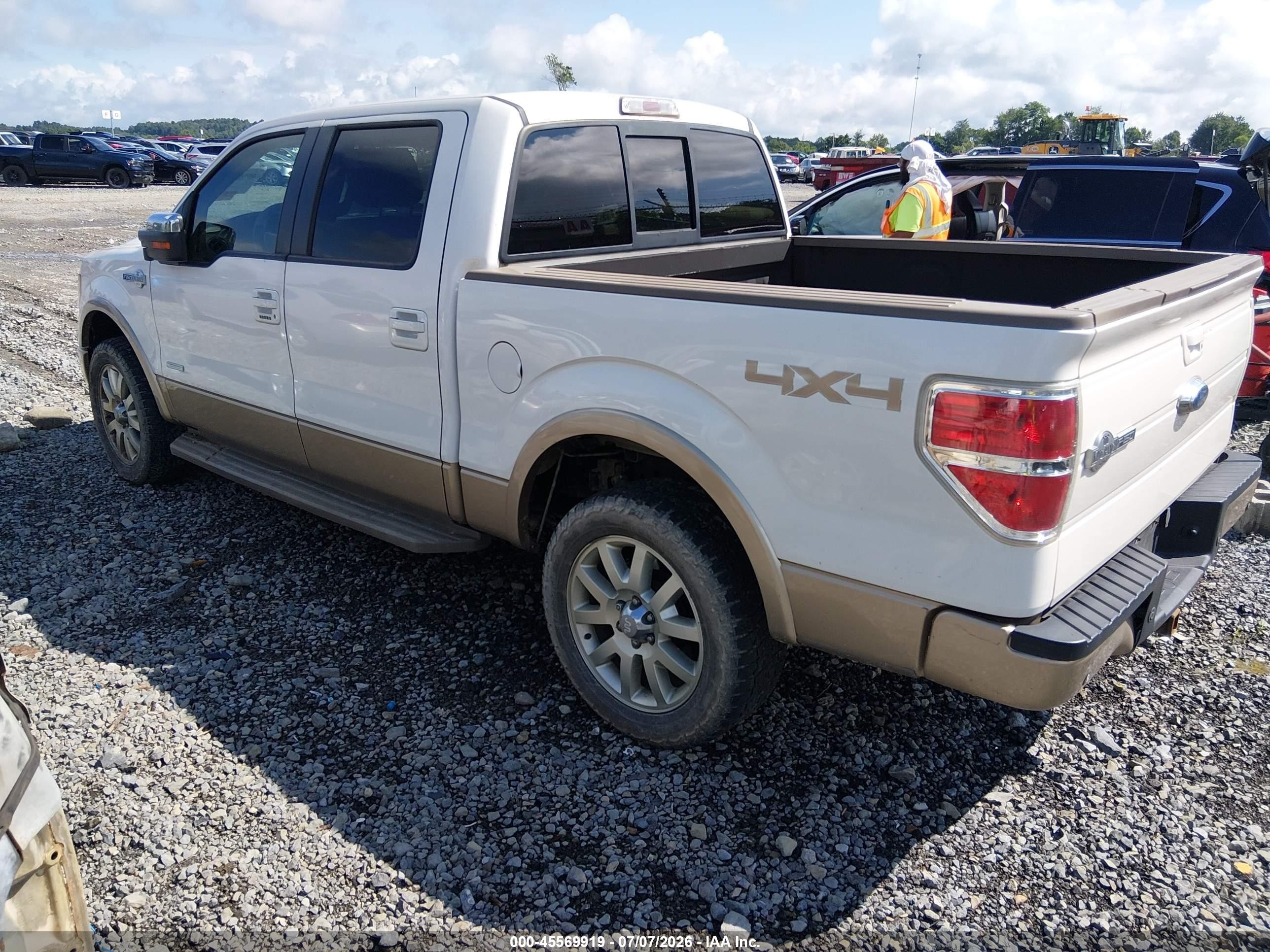 2012 Ford F-150 Fx4/king Ranch/lariat/platinum/xl/xlt White vin: 1FTFW1ET1CKD64082