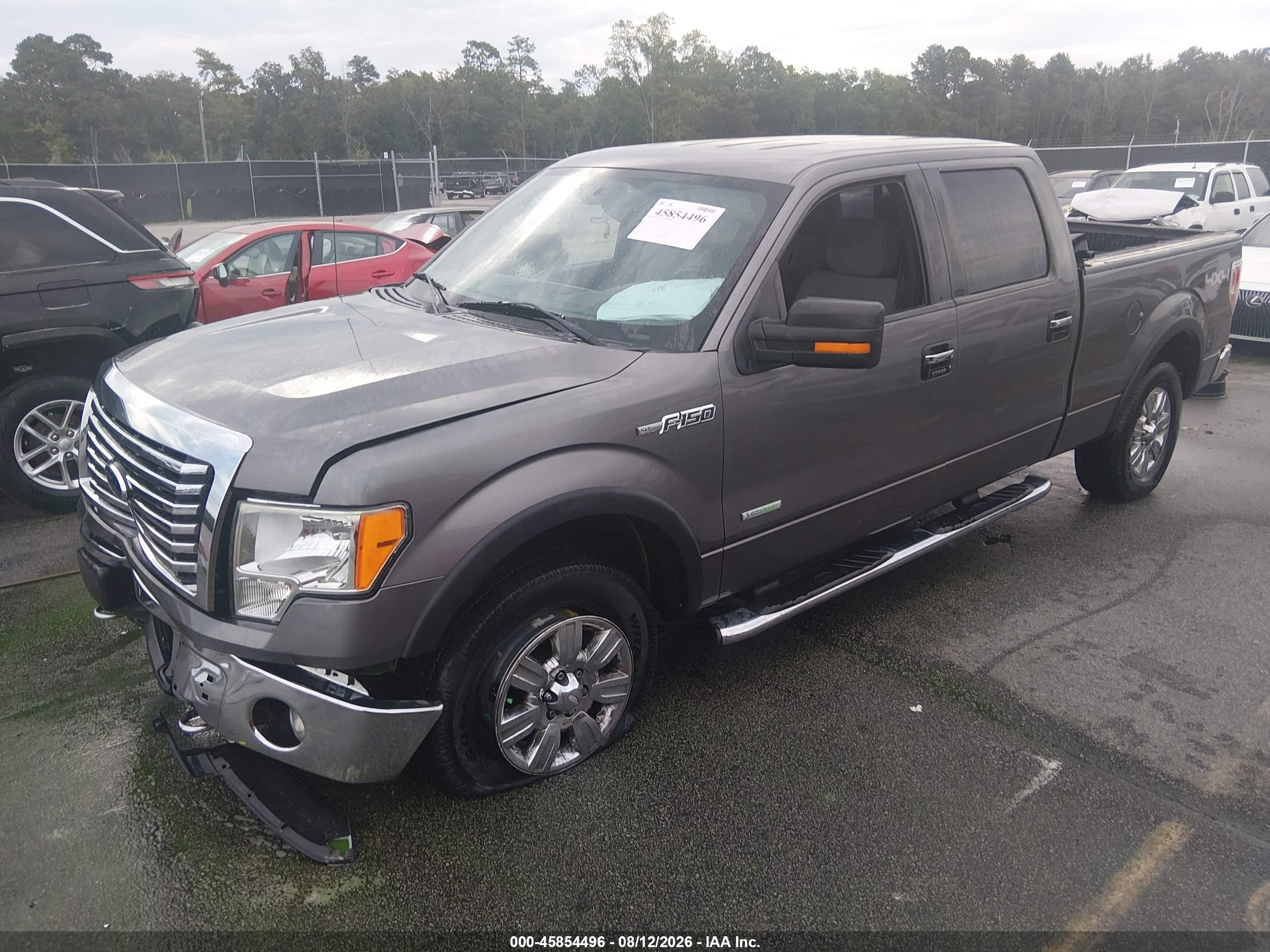 2012 Ford F-150 Xlt Gray vin: 1FTFW1ET1CKD93372