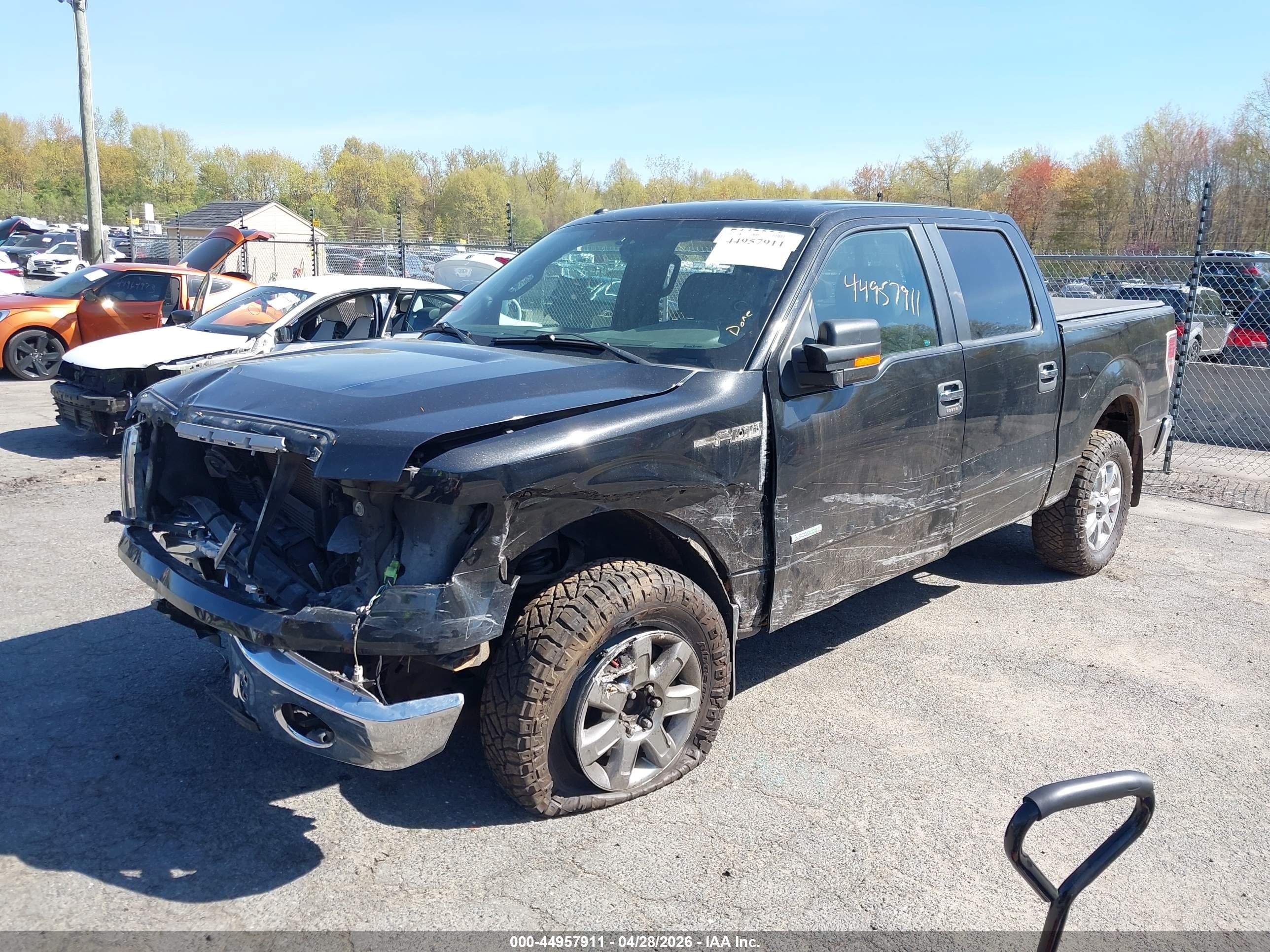 2013 Ford F-150 Xlt Black vin: 1FTFW1ET1DFA00867