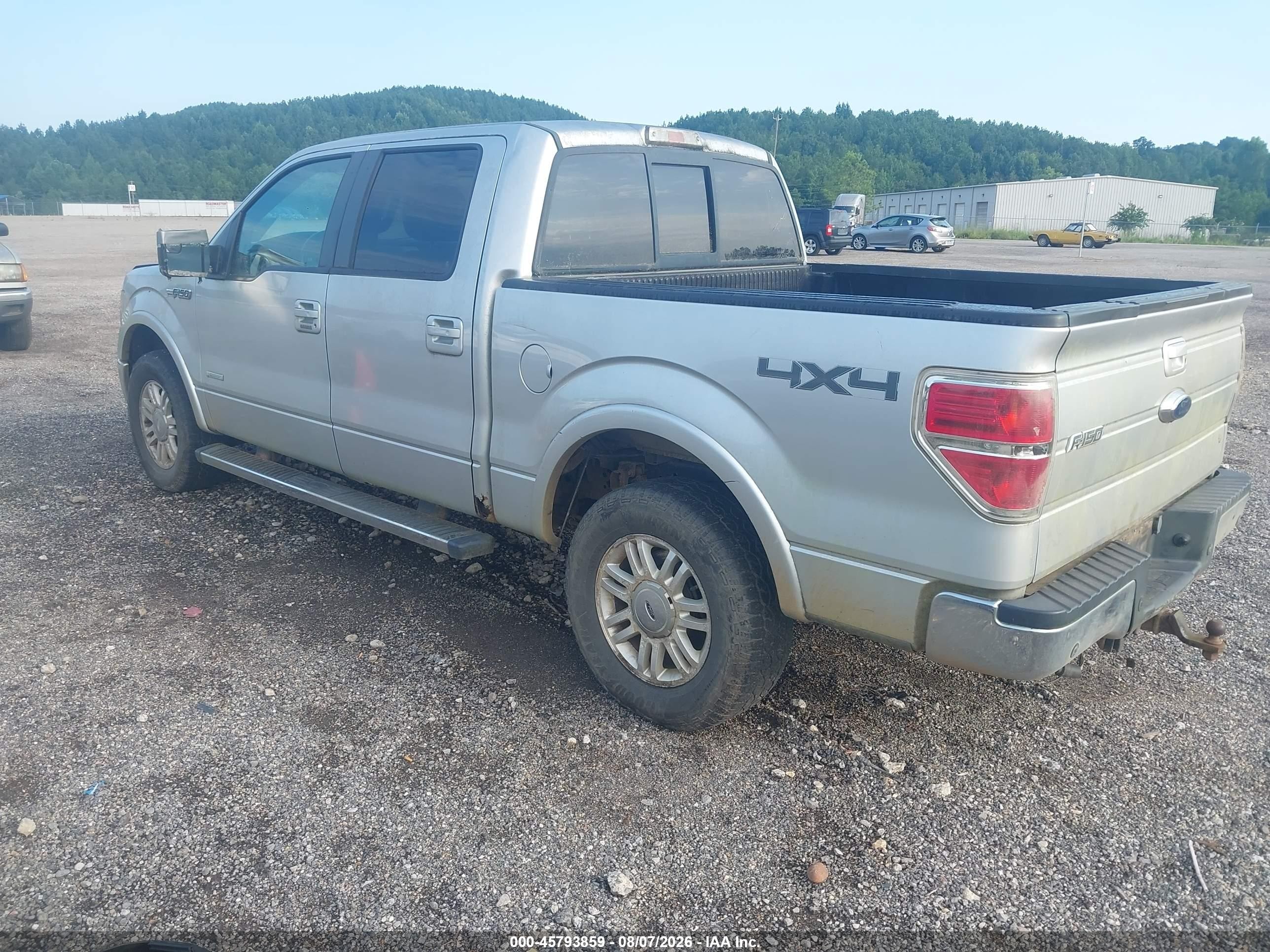 2013 Ford F-150 Lariat Silver vin: 1FTFW1ET1DFB18918