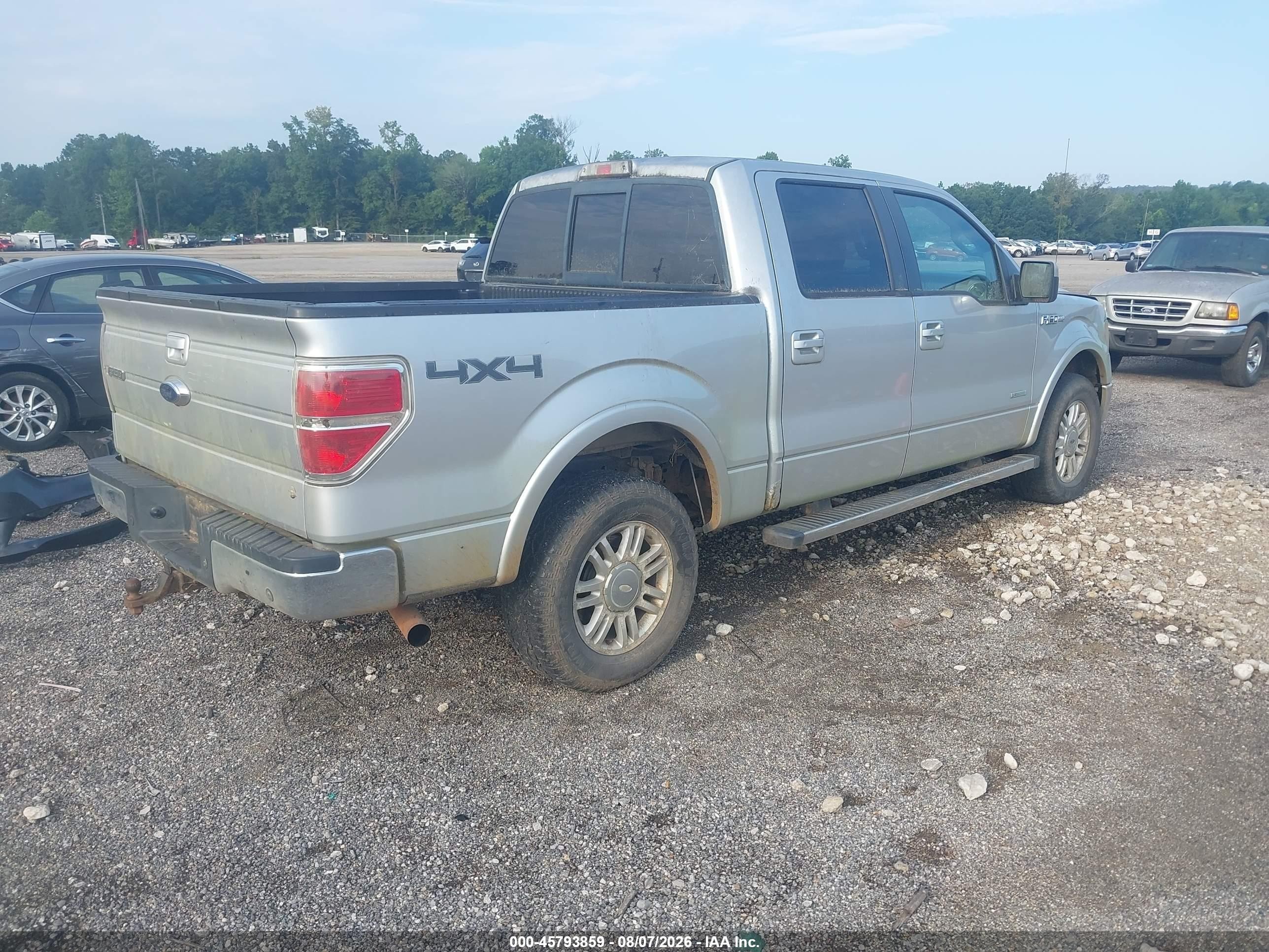 2013 Ford F-150 Lariat Silver vin: 1FTFW1ET1DFB18918