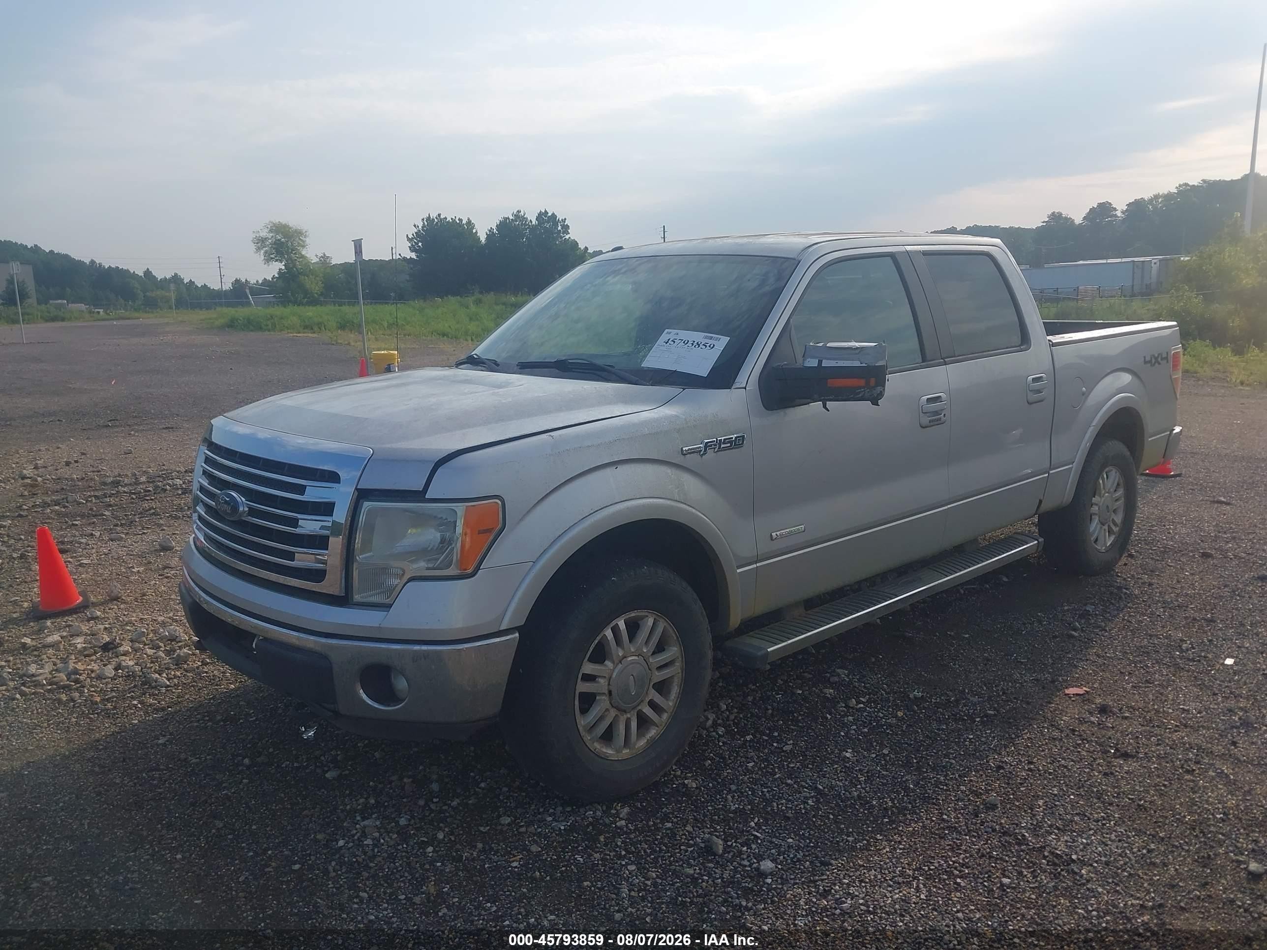 2013 Ford F-150 Lariat Silver vin: 1FTFW1ET1DFB18918
