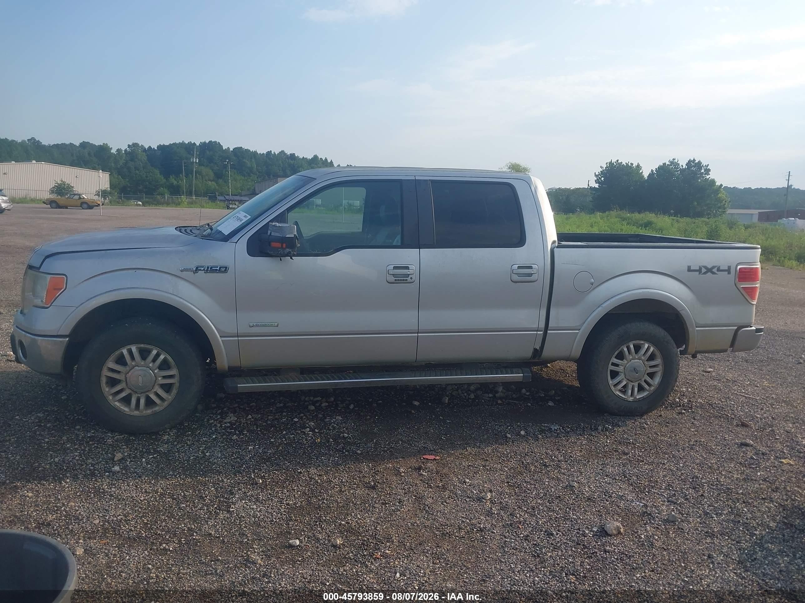 2013 Ford F-150 Lariat Silver vin: 1FTFW1ET1DFB18918