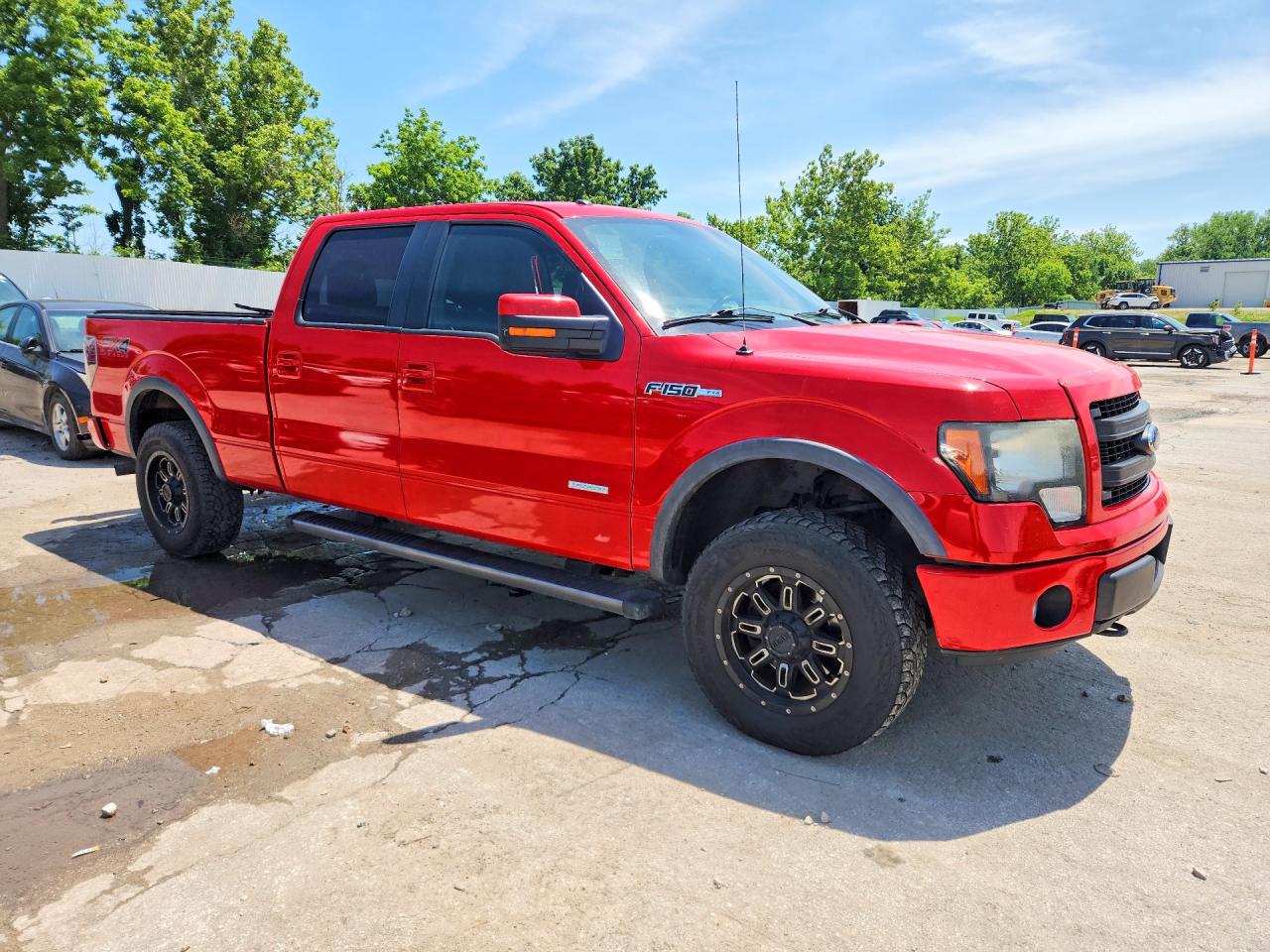 2013 Ford F150 Supercrew Red vin: 1FTFW1ET1DFB69903