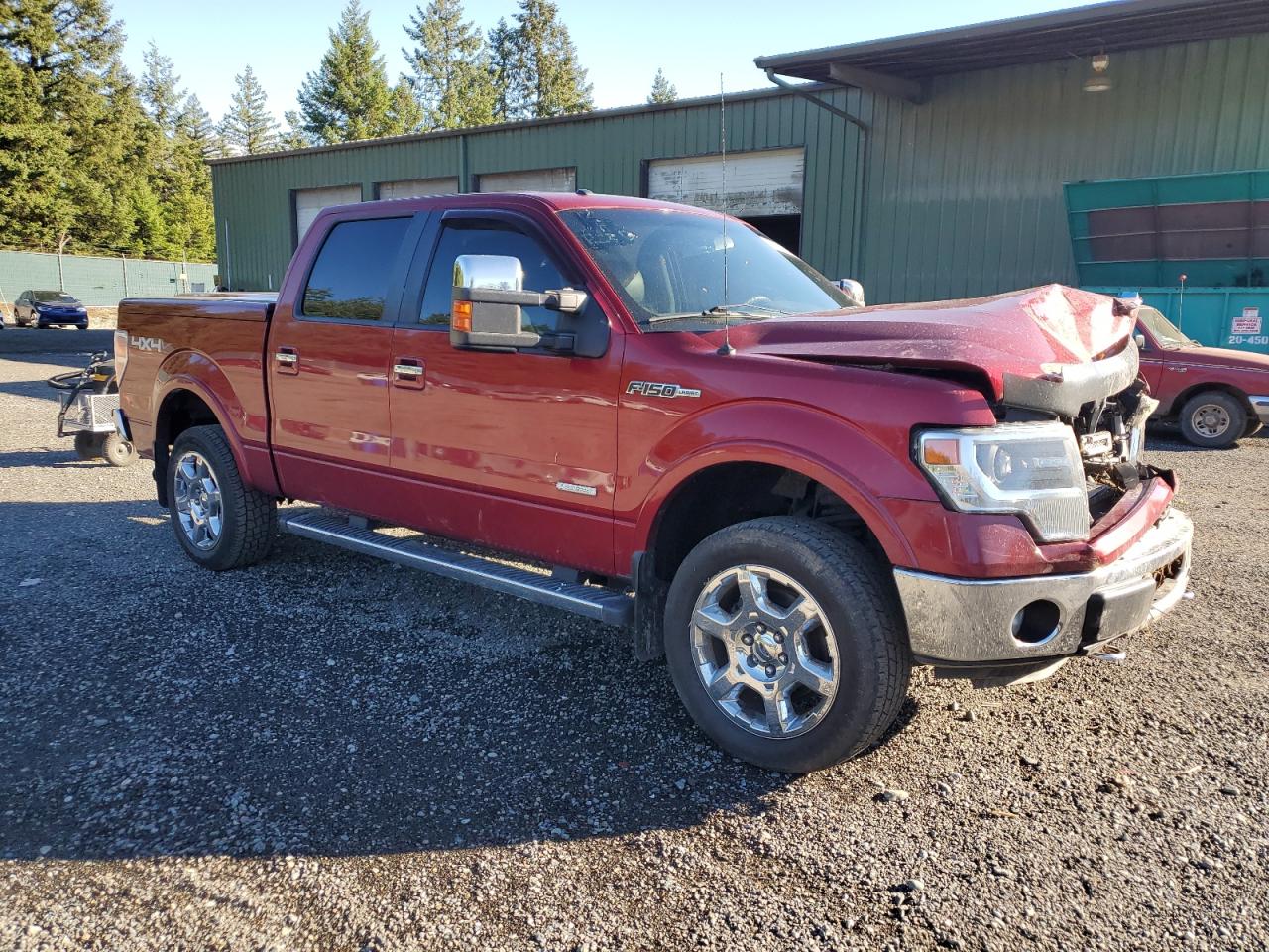 2013 Ford F150 Supercrew Red vin: 1FTFW1ET1DFB71196 Damage: Right Head Lamp, Broken, Replacement Required