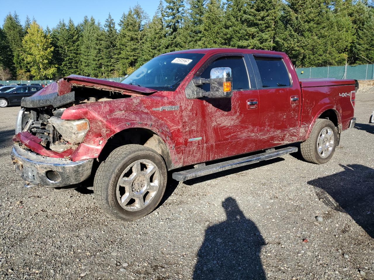 2013 Ford F150 Supercrew Red vin: 1FTFW1ET1DFB71196 Damage: Left Front Fender, Dent(S) W/ Paint Dmg, > 12 Inches