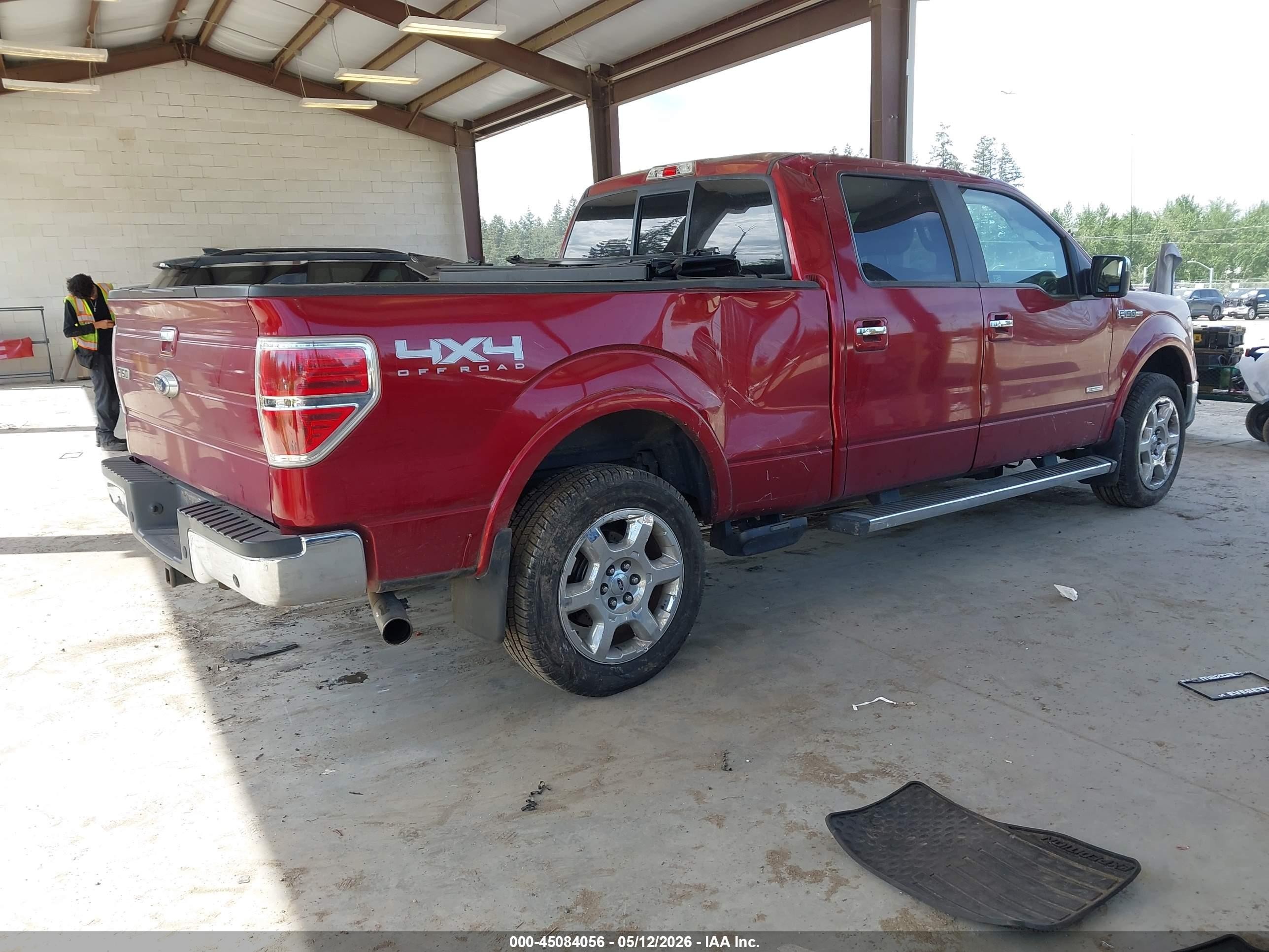 2013 Ford F-150 Lariat Red vin: 1FTFW1ET1DFC05721