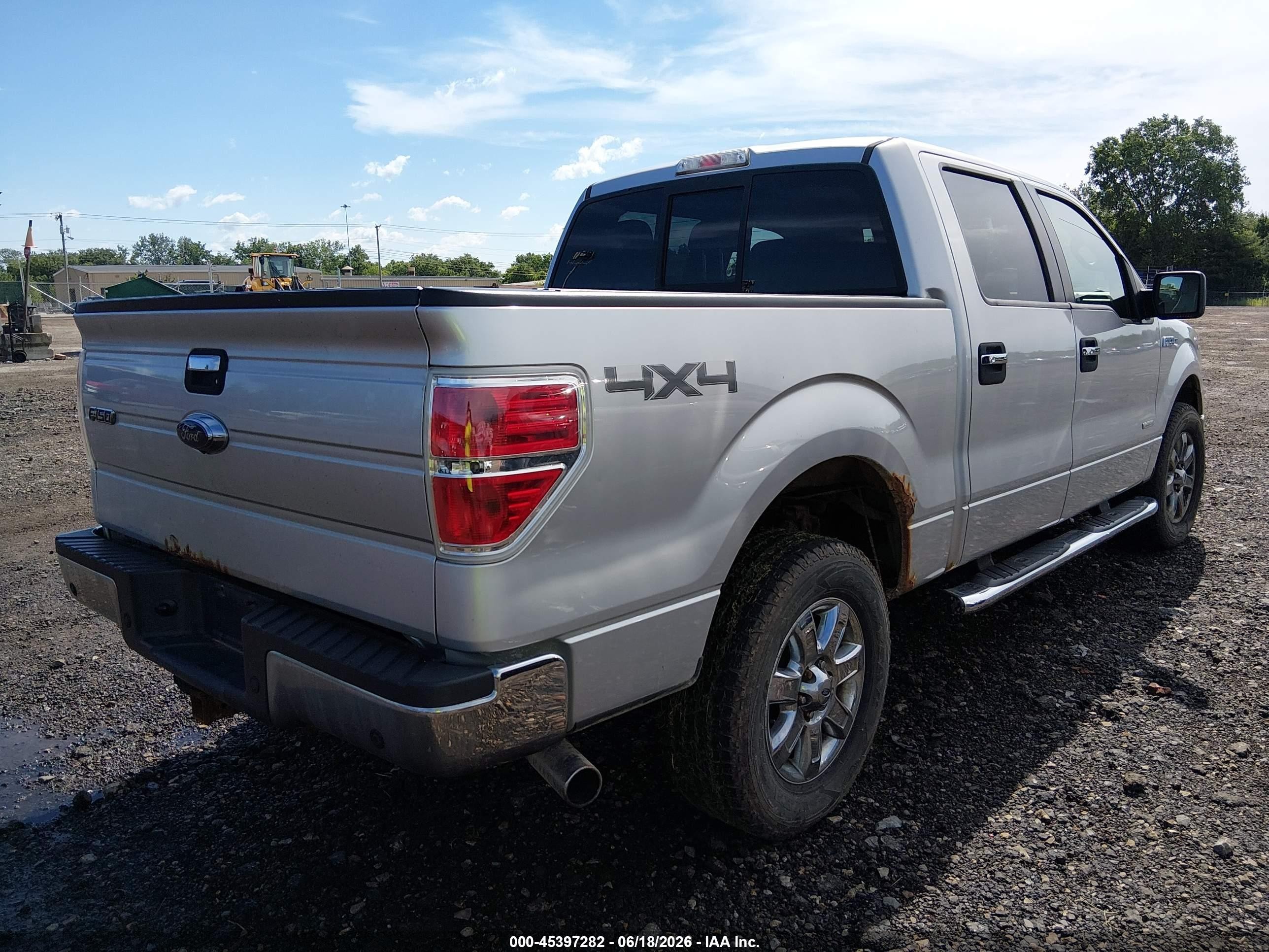 2013 Ford F-150 Xlt Silver vin: 1FTFW1ET1DFC40744