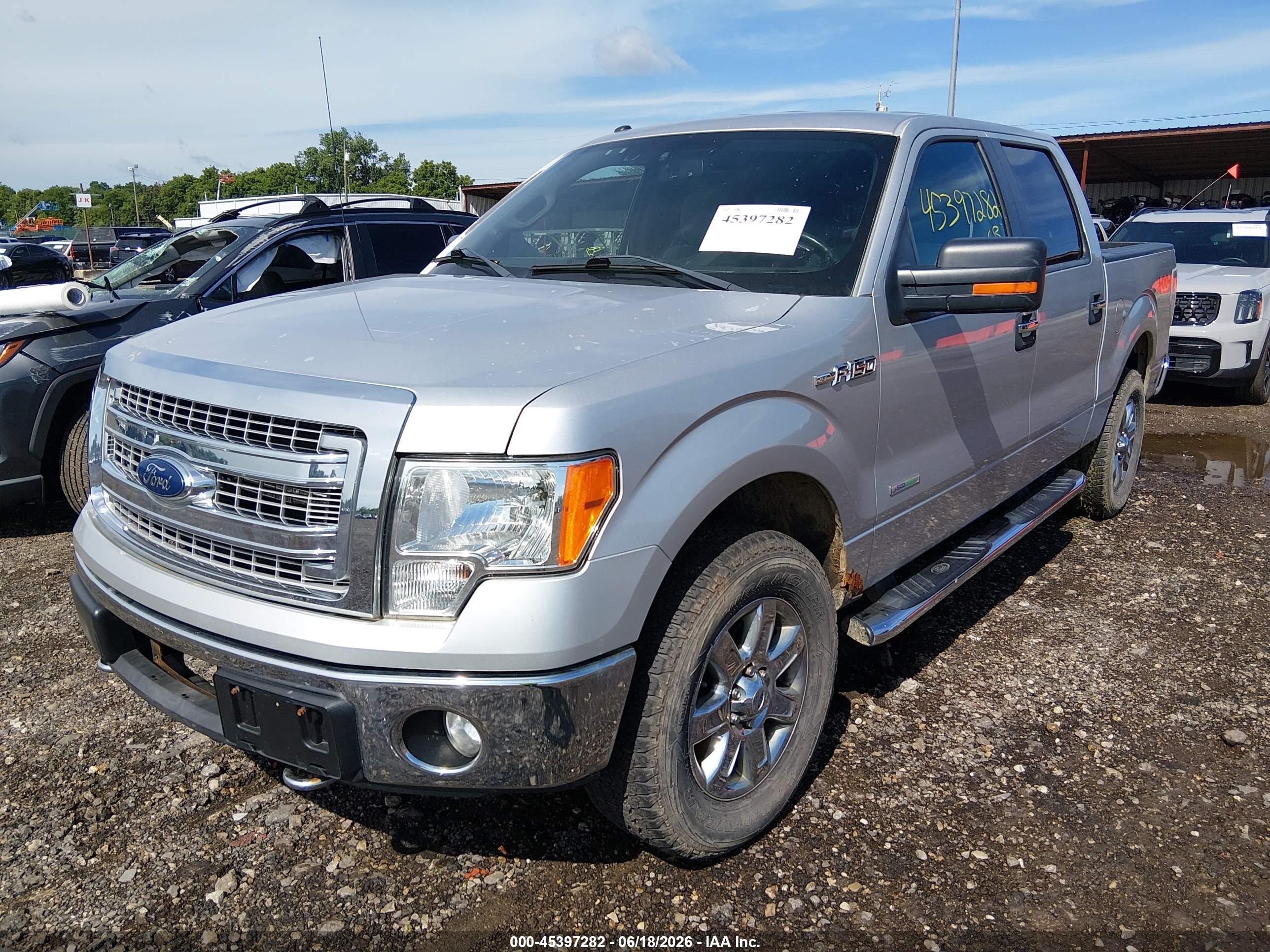 2013 Ford F-150 Xlt Silver vin: 1FTFW1ET1DFC40744