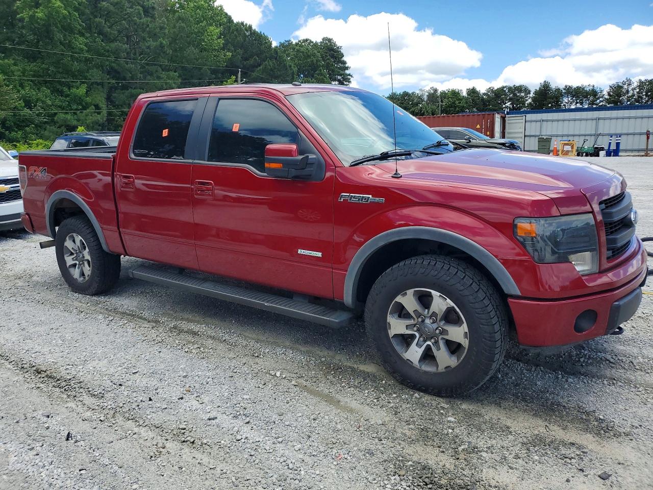 2013 Ford F150 Supercrew Burgundy vin: 1FTFW1ET1DFD75111