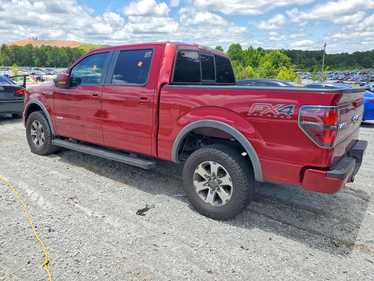 2013 Ford F150 Supercrew Burgundy vin: 1FTFW1ET1DFD75111