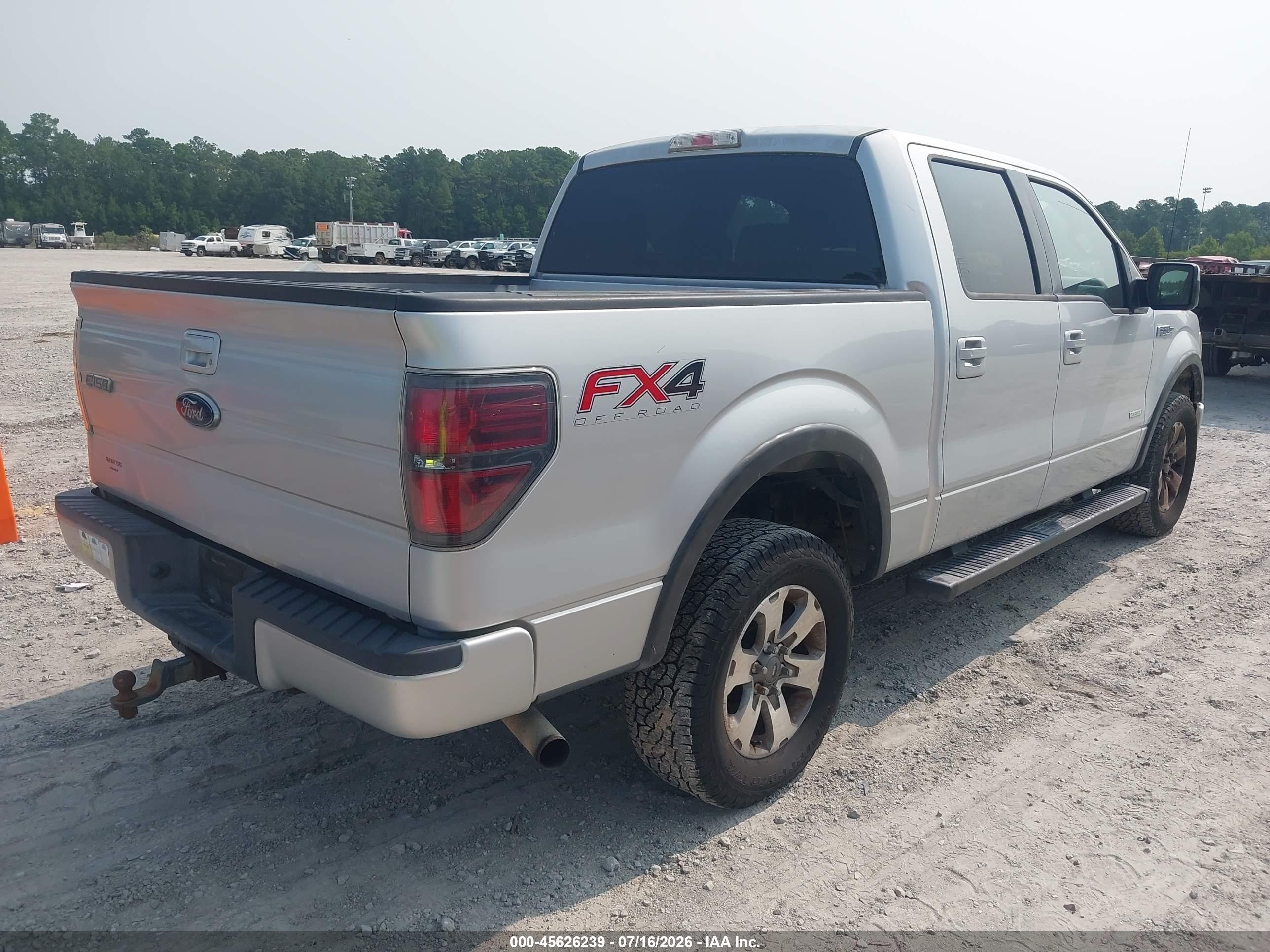 2013 Ford F-150 Fx4 Silver vin: 1FTFW1ET1DKD02554