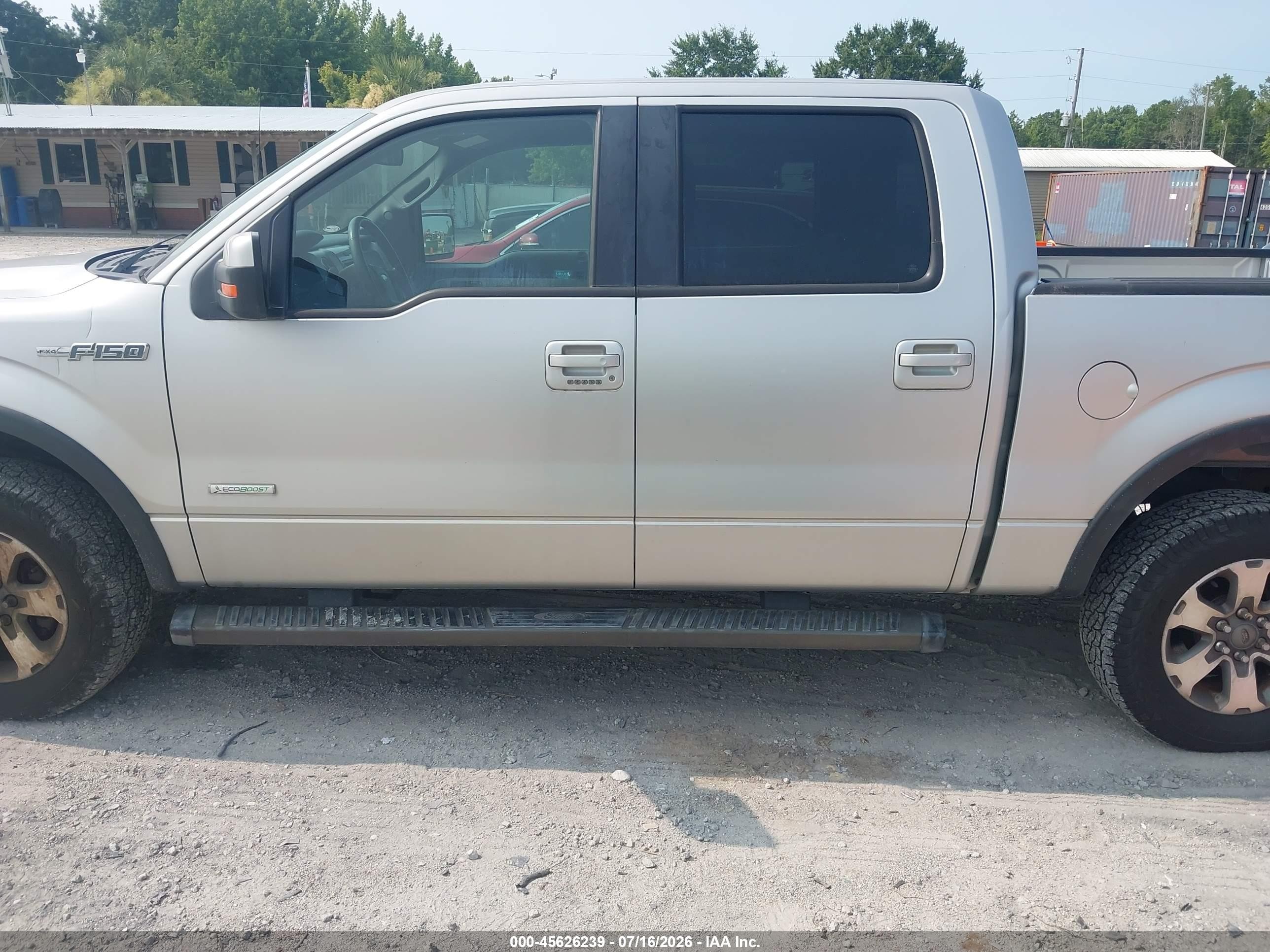 2013 Ford F-150 Fx4 Silver vin: 1FTFW1ET1DKD02554