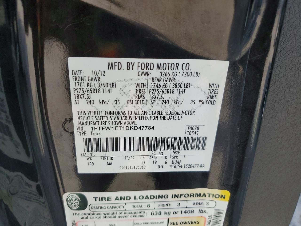 2013 Ford F150 Supercrew Purple vin: 1FTFW1ET1DKD47784