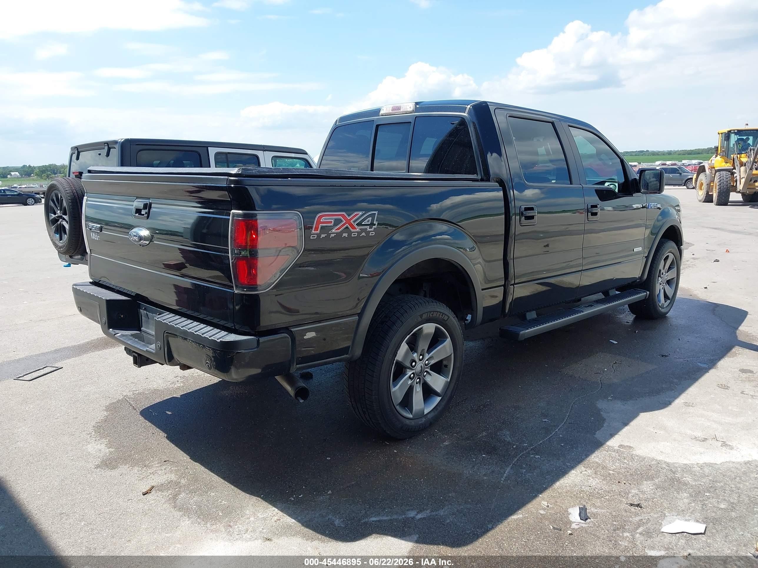 2013 Ford F-150 Fx4 Black vin: 1FTFW1ET1DKF10126