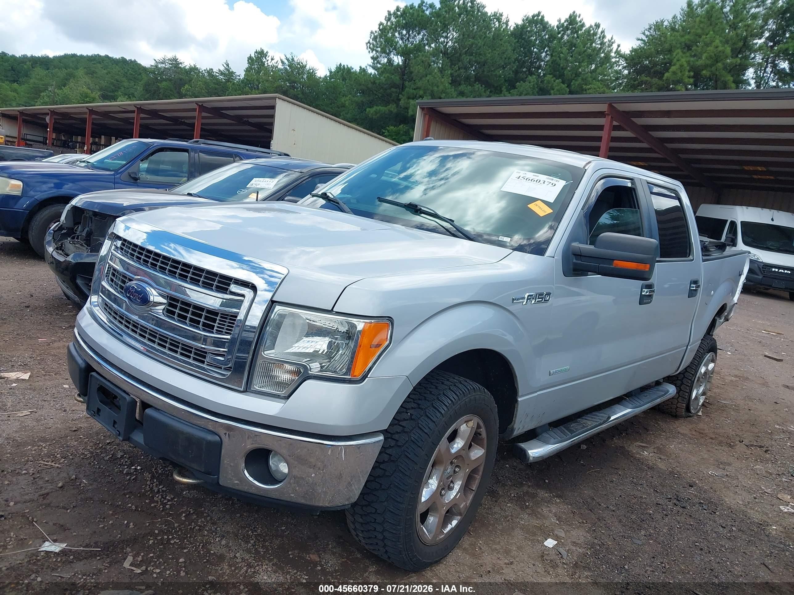 2013 Ford F-150 Xlt Silver vin: 1FTFW1ET1DKF41165