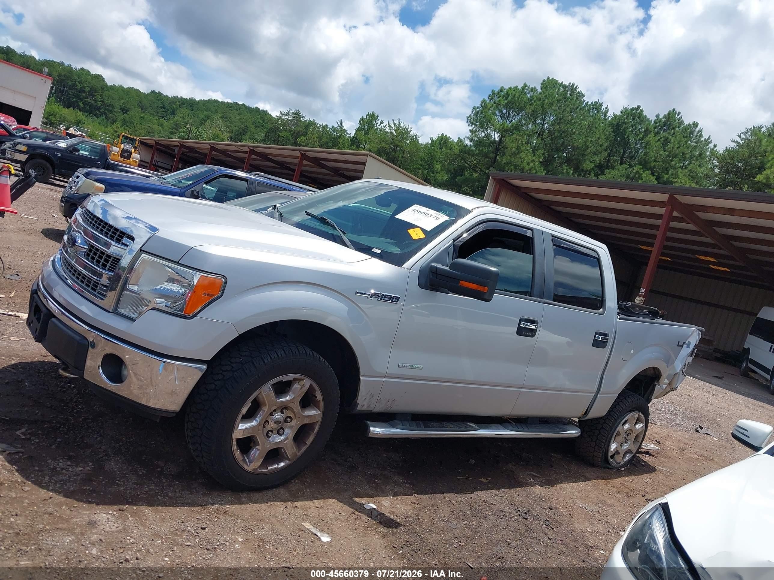 2013 Ford F-150 Xlt Silver vin: 1FTFW1ET1DKF41165