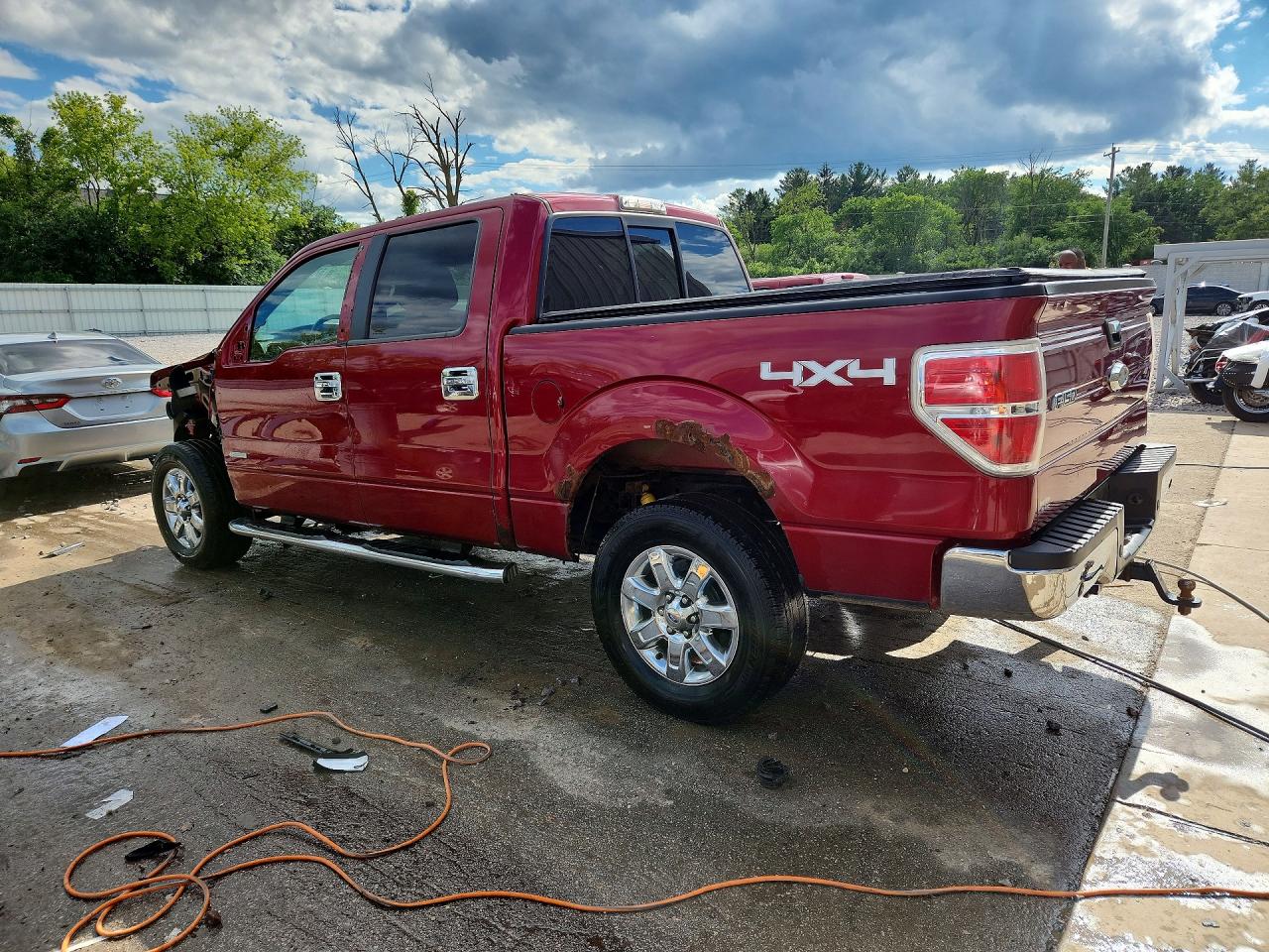 2013 Ford F150 Supercrew Red vin: 1FTFW1ET1DKF55356