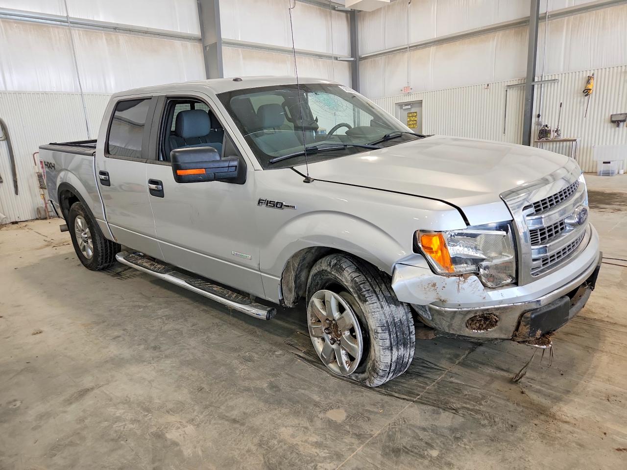 2013 Ford F150 Supercrew Gray vin: 1FTFW1ET1DKF95470