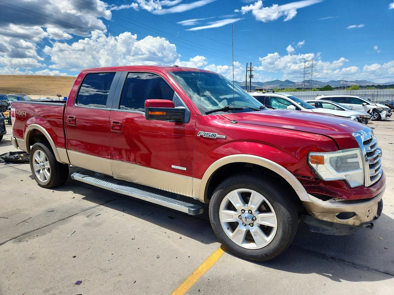 2013 Ford F150 Supercrew Burgundy vin: 1FTFW1ET1DKG03096