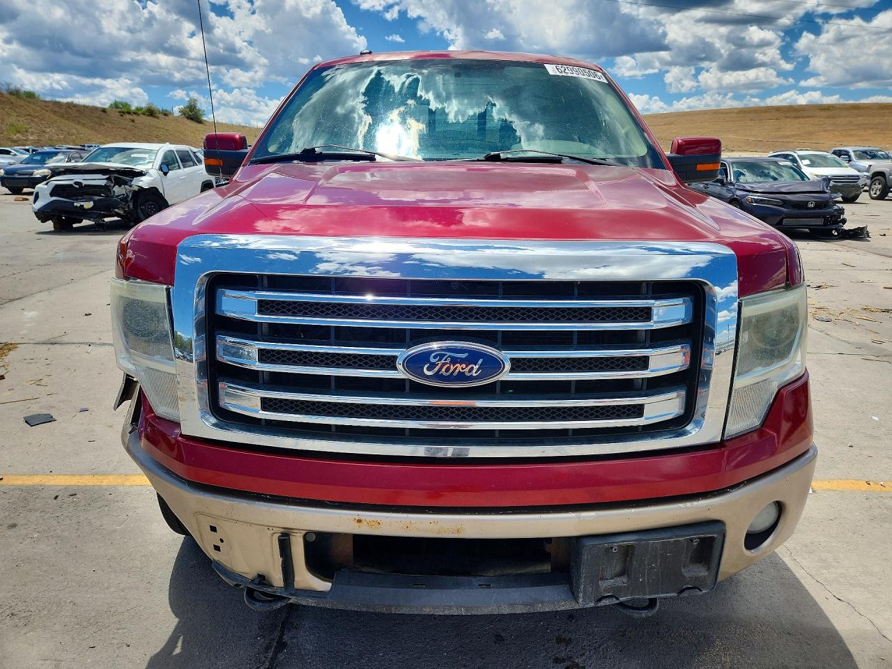 2013 Ford F150 Supercrew Burgundy vin: 1FTFW1ET1DKG03096
