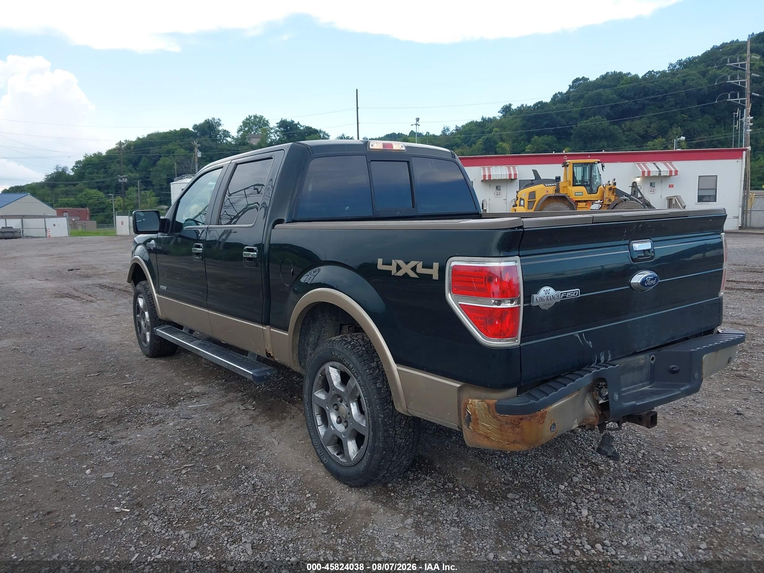 2013 Ford F-150 King Ranch Зеленый vin: 1FTFW1ET1DKG21145