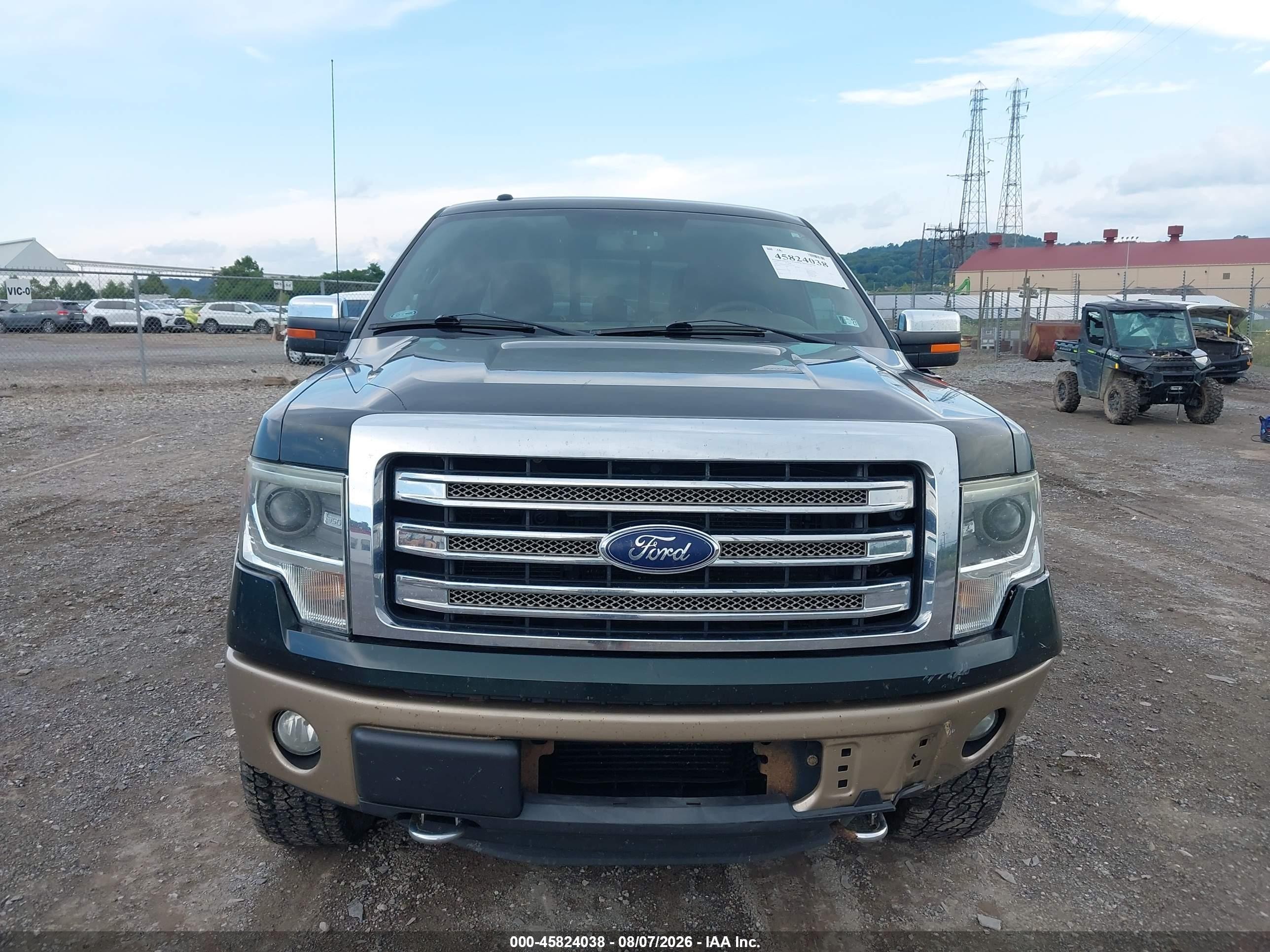 2013 Ford F-150 King Ranch Зеленый vin: 1FTFW1ET1DKG21145