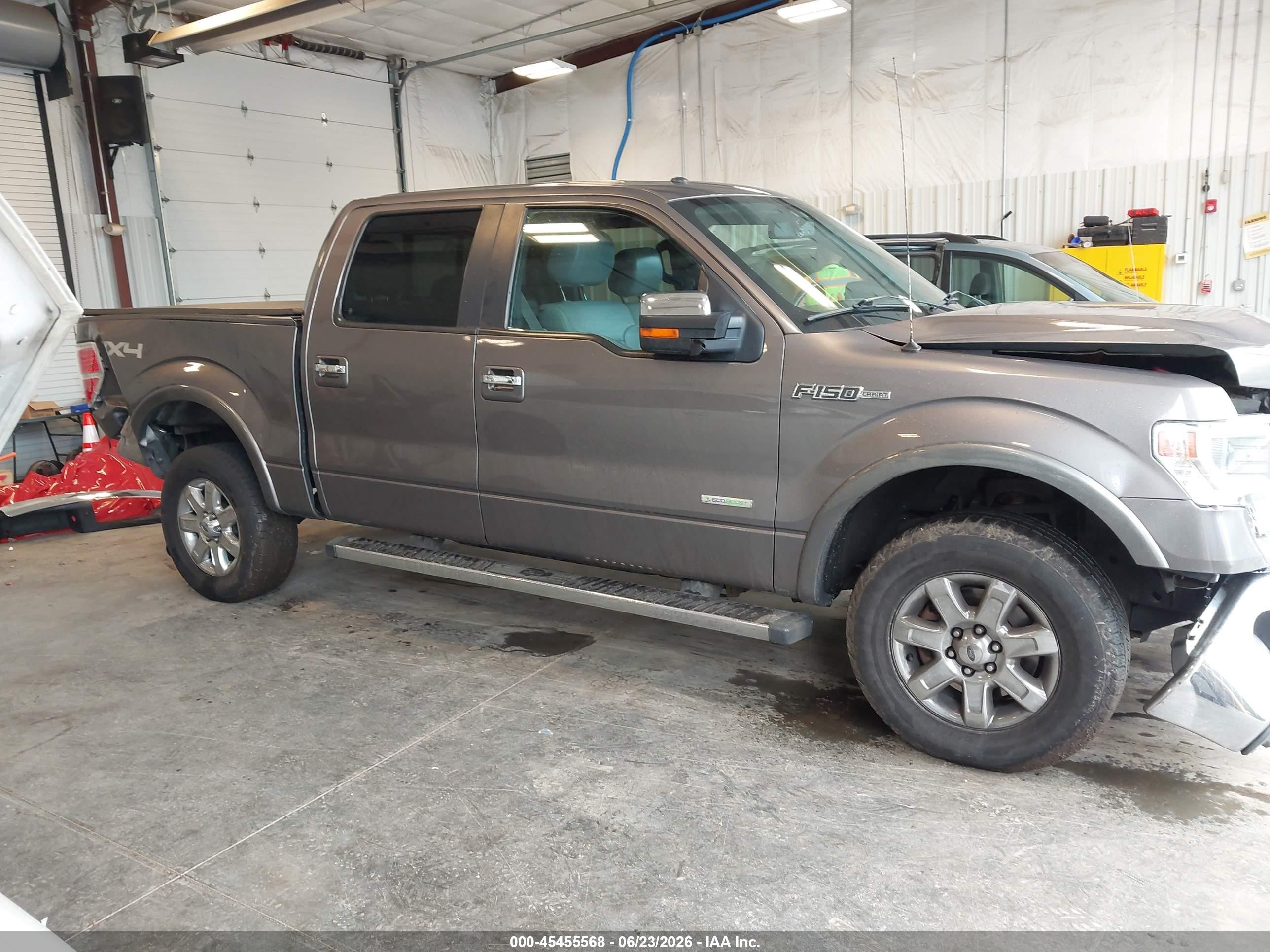 2014 Ford F-150 Lariat Gray vin: 1FTFW1ET1EFB24378
