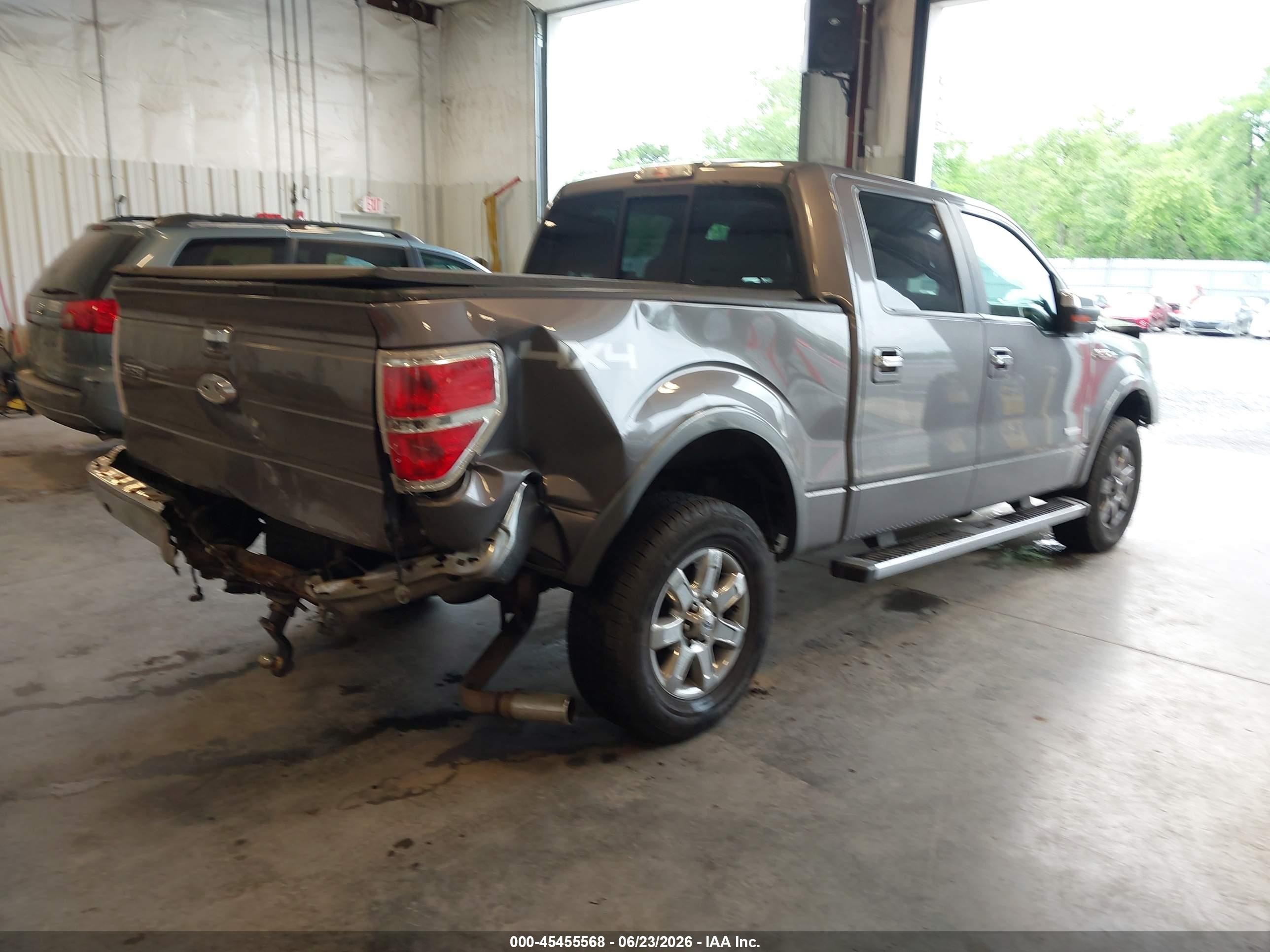2014 Ford F-150 Lariat Gray vin: 1FTFW1ET1EFB24378