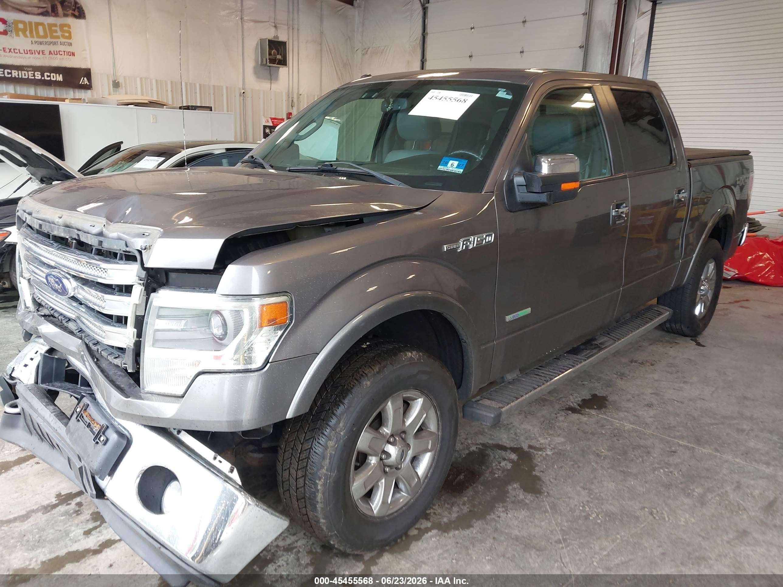 2014 Ford F-150 Lariat Gray vin: 1FTFW1ET1EFB24378