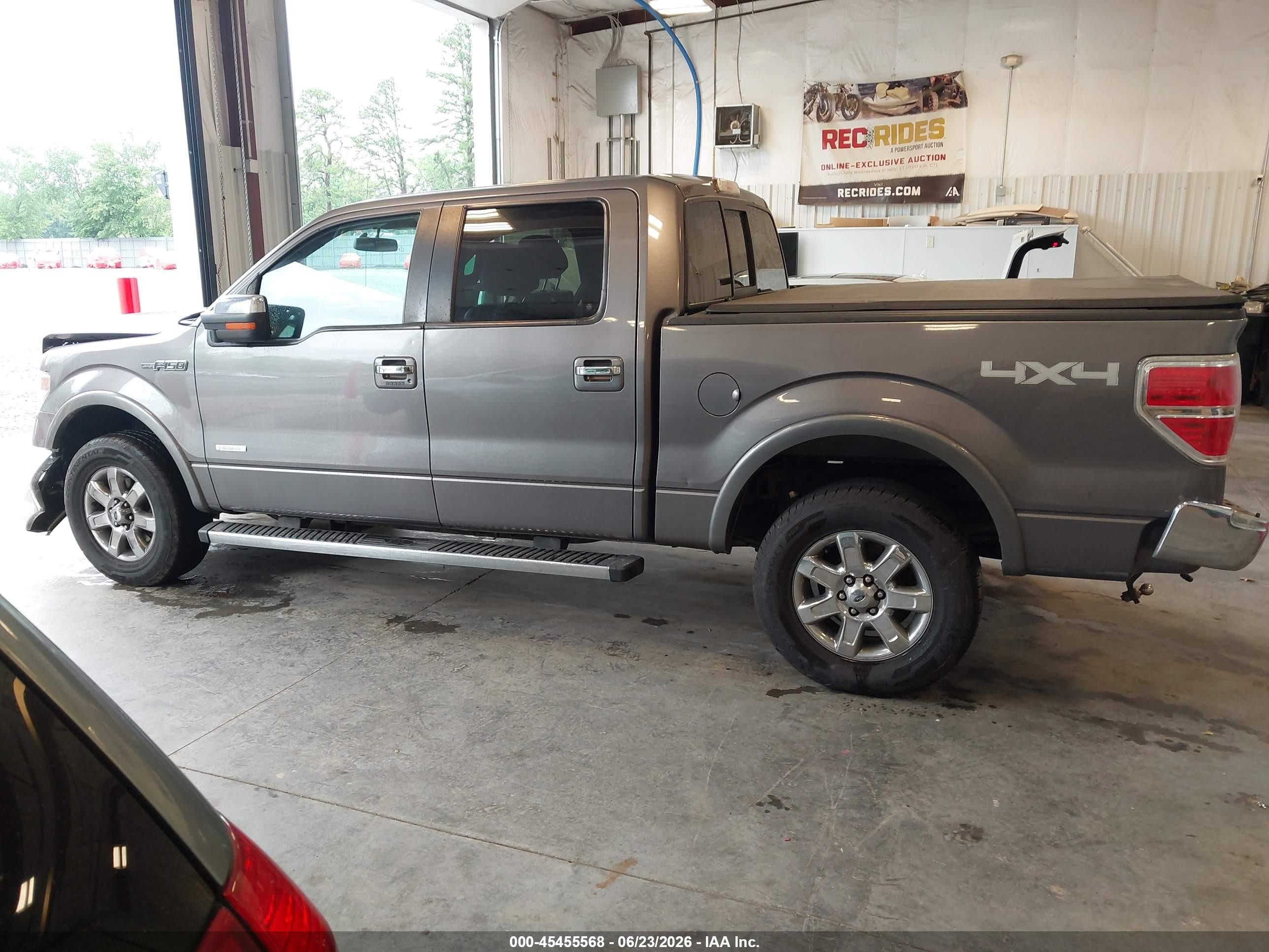 2014 Ford F-150 Lariat Gray vin: 1FTFW1ET1EFB24378