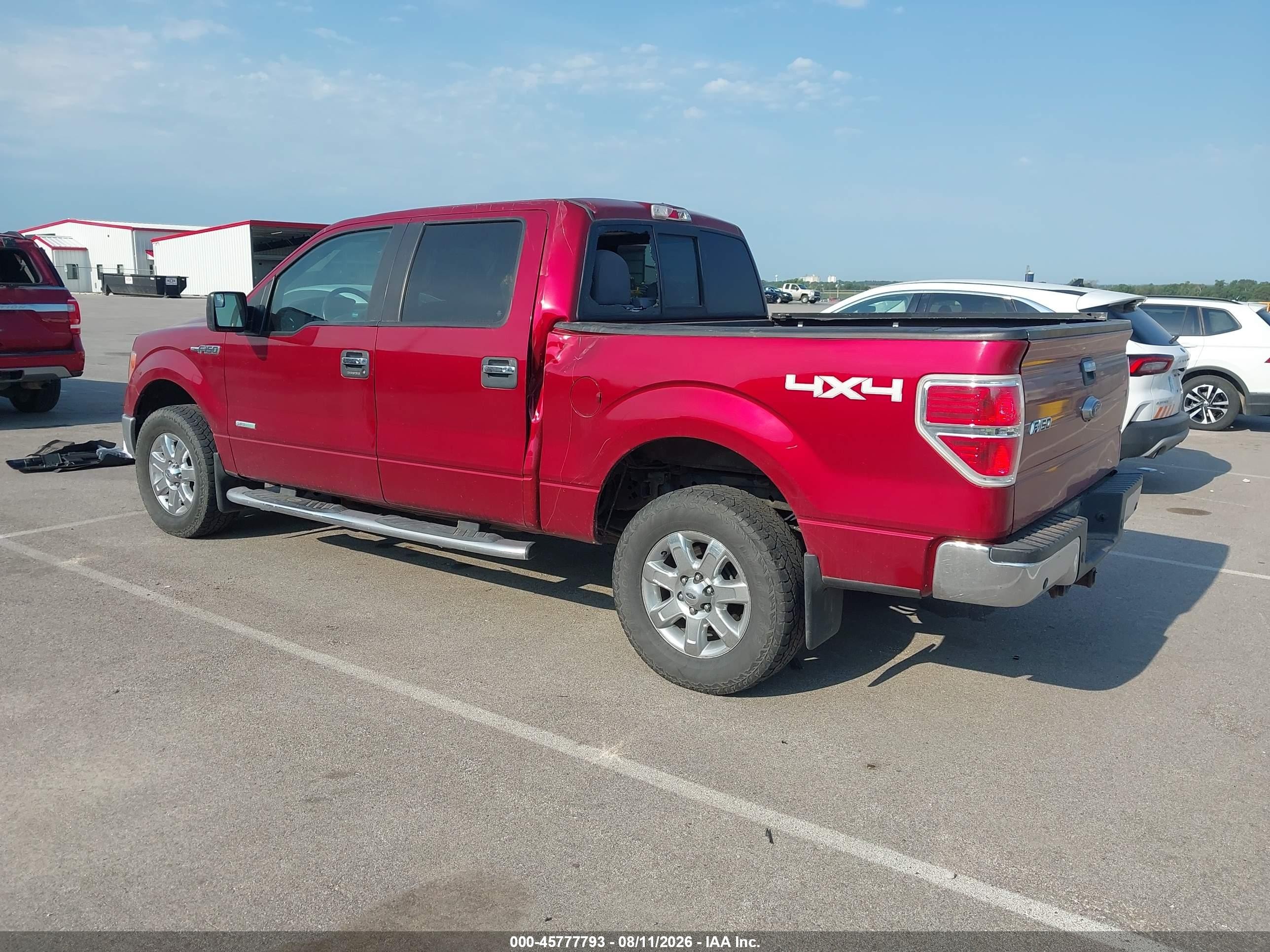 2014 Ford F-150 Xlt Red vin: 1FTFW1ET1EFB26910