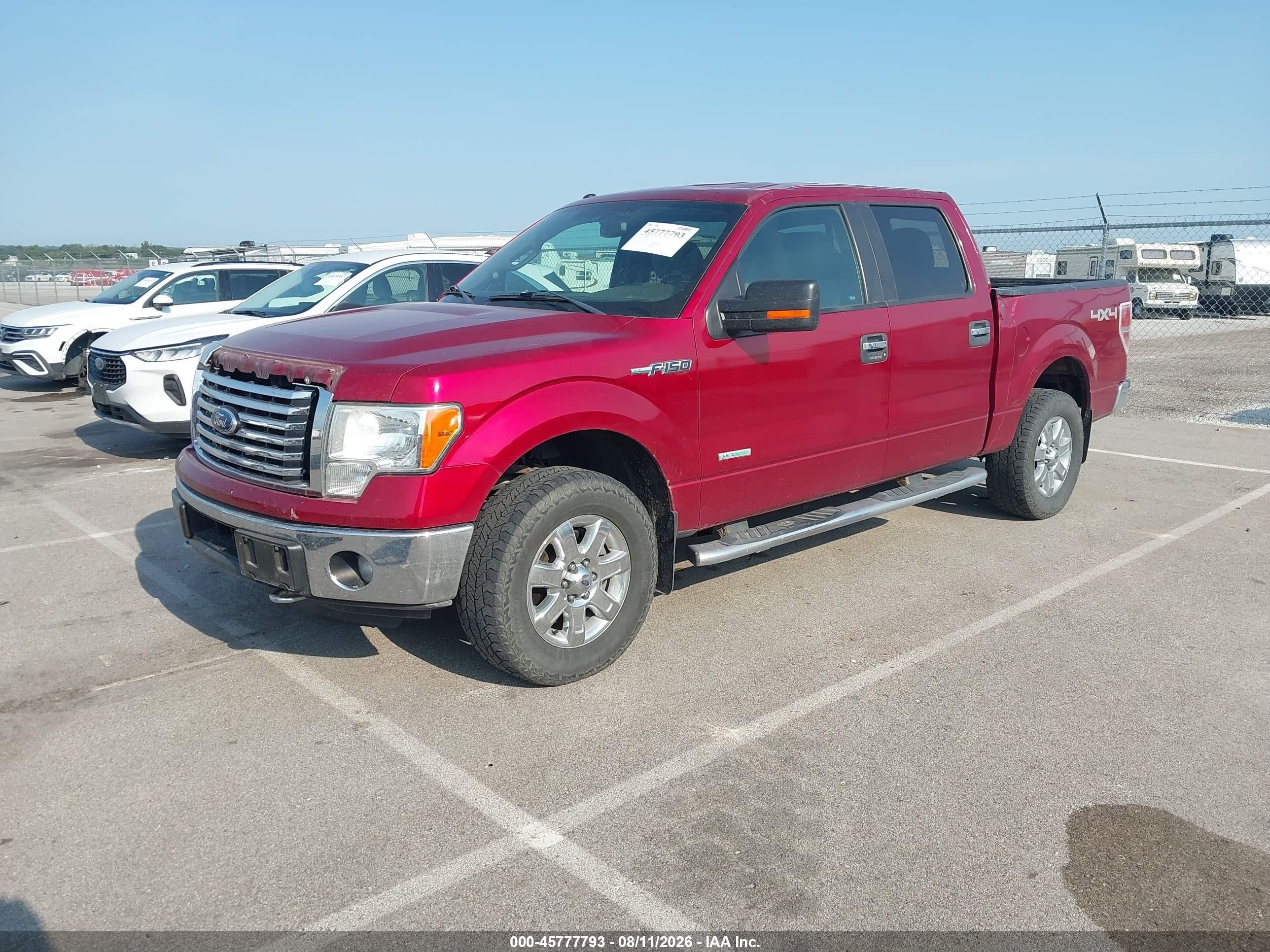 2014 Ford F-150 Xlt Red vin: 1FTFW1ET1EFB26910