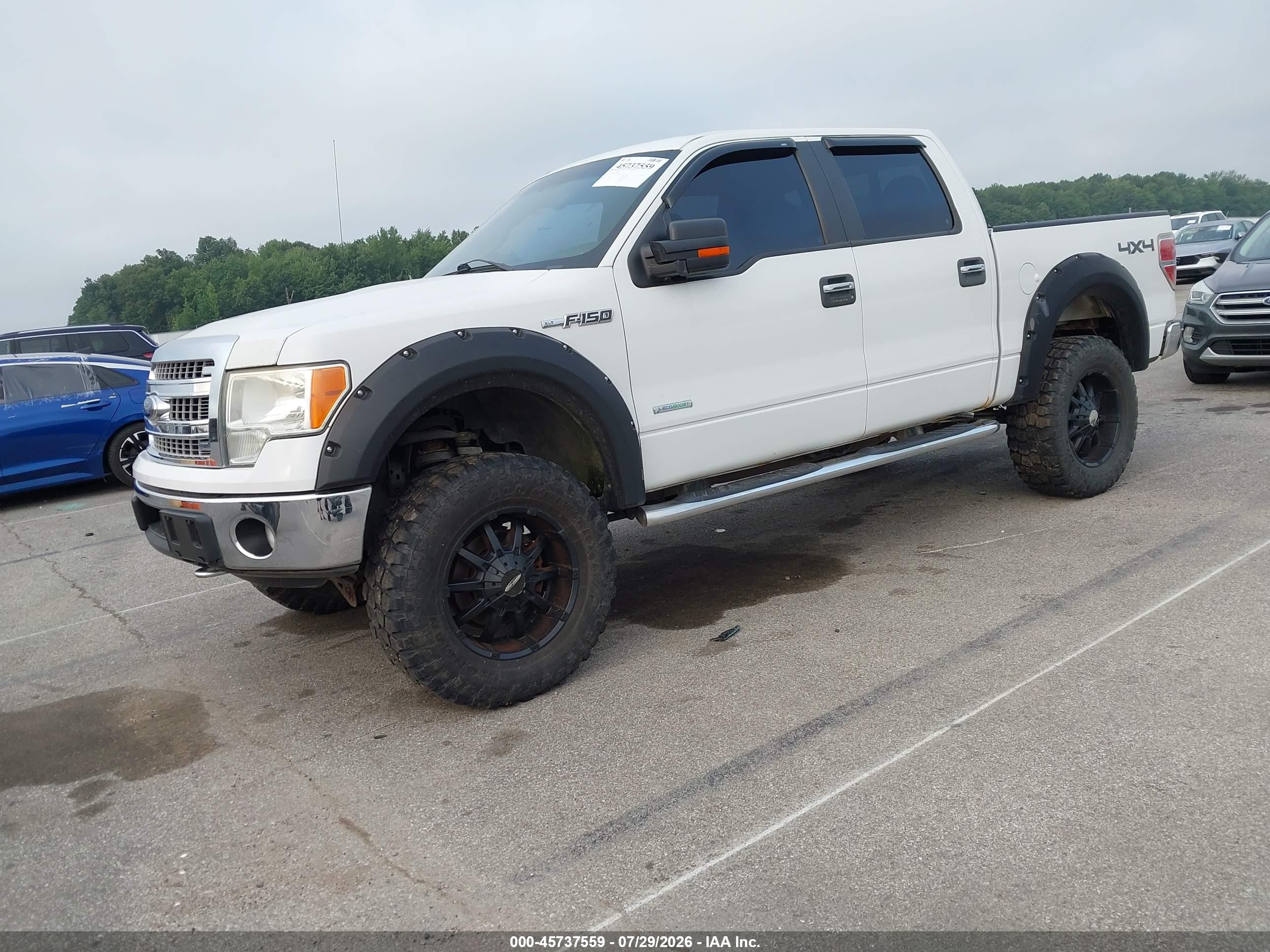 2014 Ford F-150 Xlt White vin: 1FTFW1ET1EFB28253