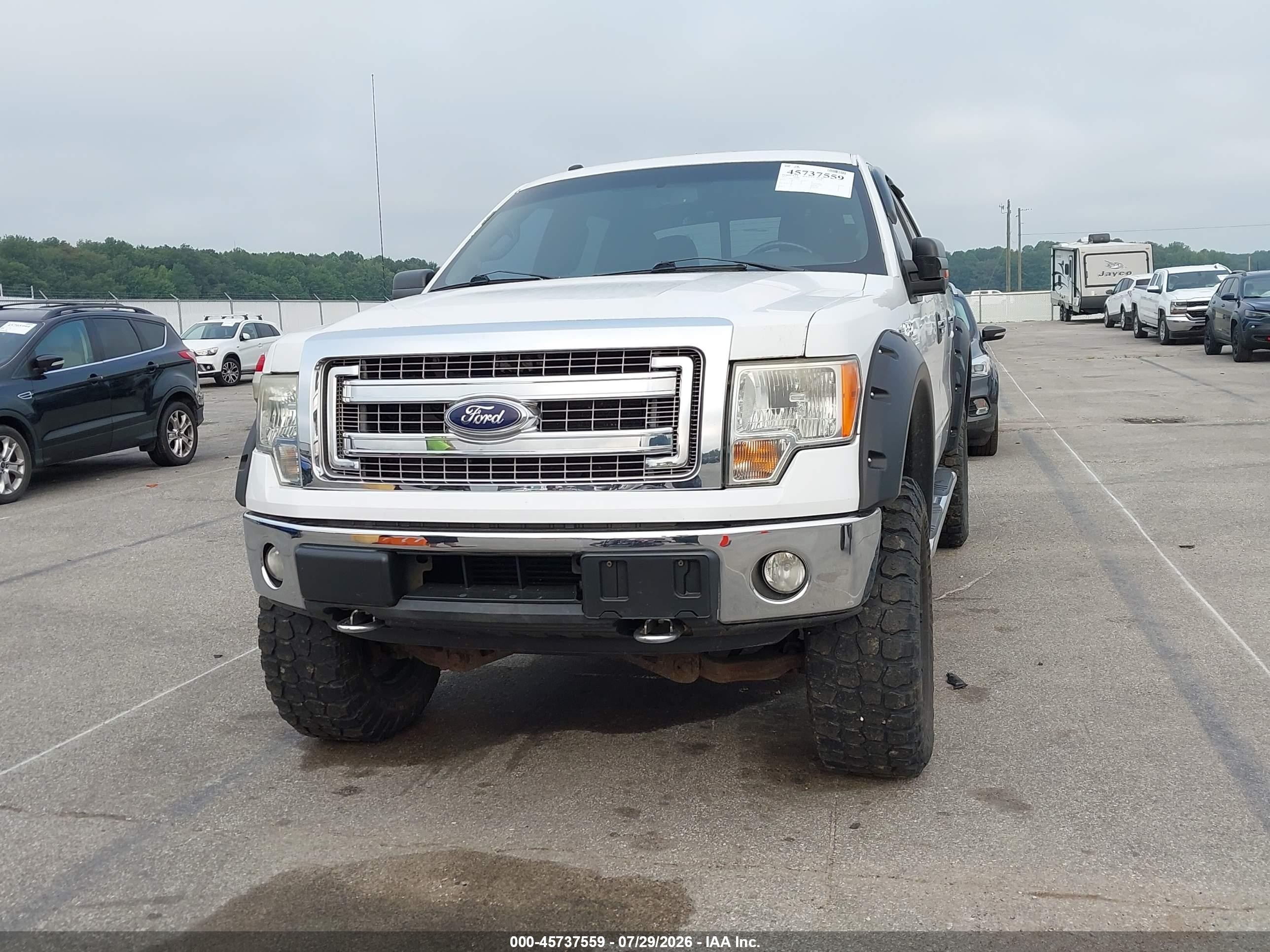 2014 Ford F-150 Xlt White vin: 1FTFW1ET1EFB28253