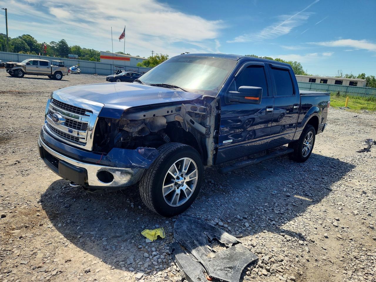 2014 Ford F150 Supercrew Blue vin: 1FTFW1ET1EFC91095