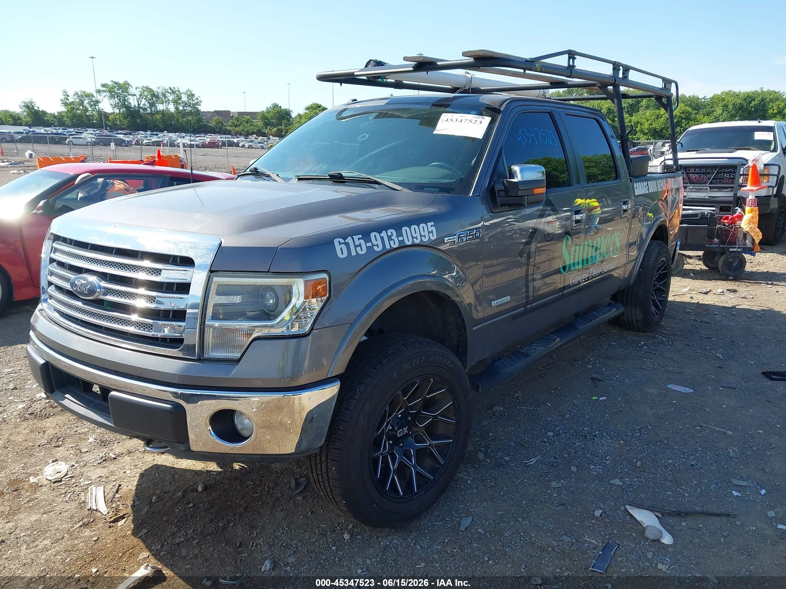 2014 Ford F-150 Lariat Серый vin: 1FTFW1ET1EKD24300