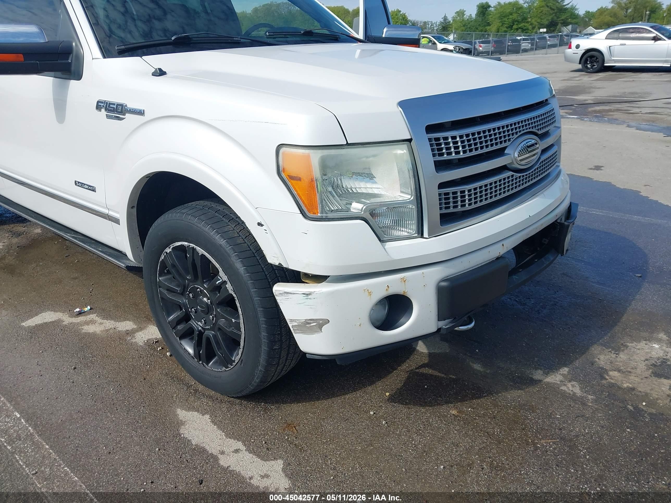 2011 Ford F-150 Platinum Белый vin: 1FTFW1ET2BFA84114