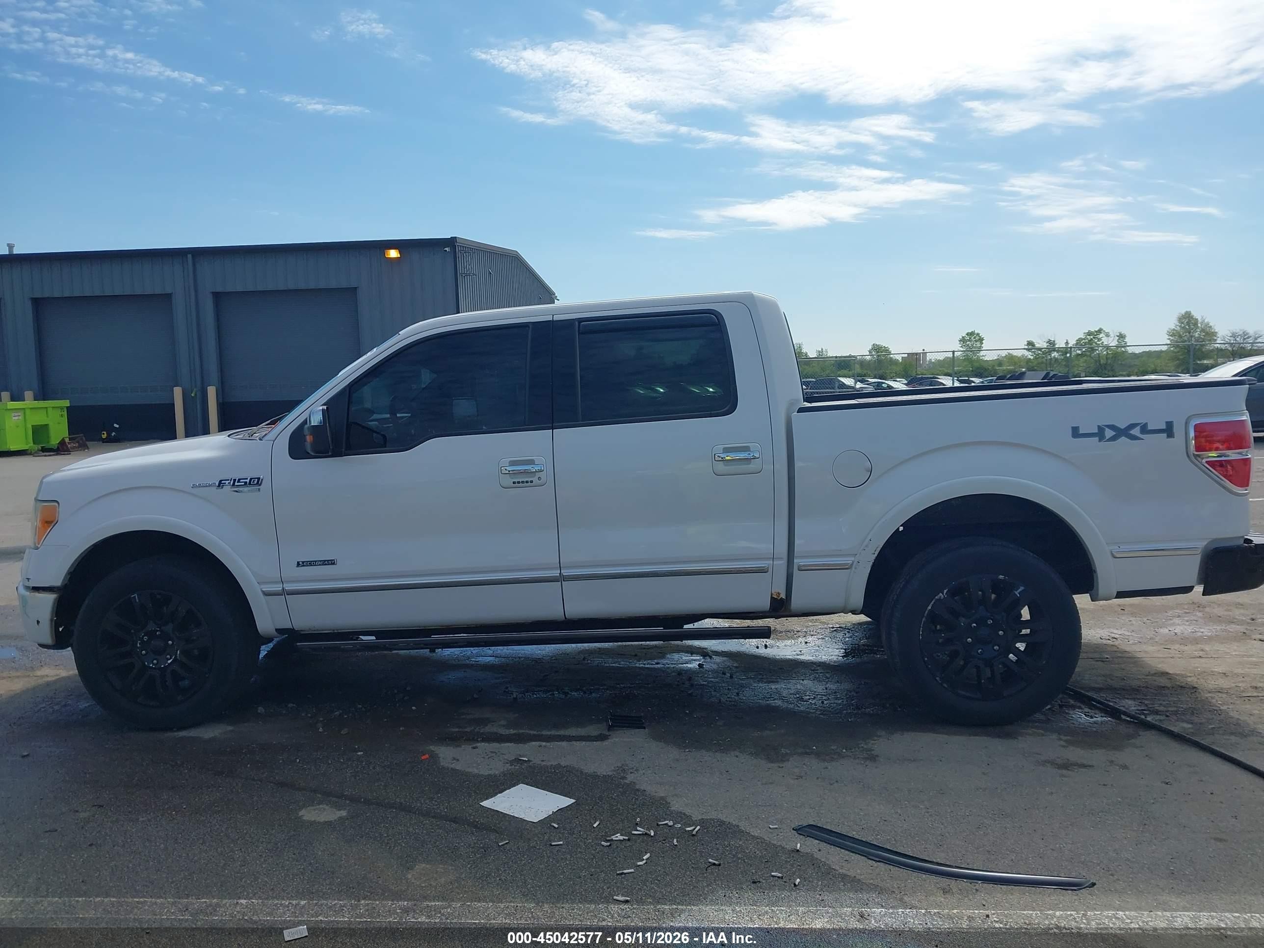 2011 Ford F-150 Platinum Белый vin: 1FTFW1ET2BFA84114