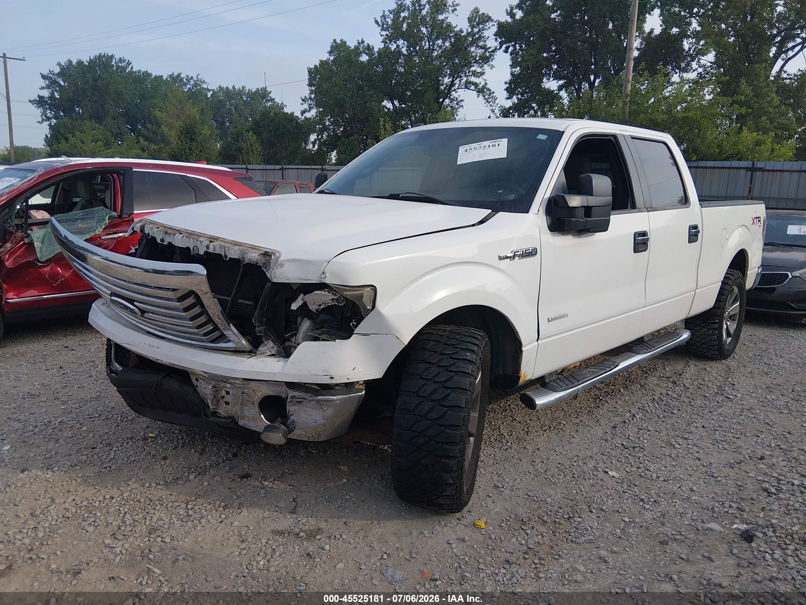 2011 Ford F-150 Fx4/king Ranch/lariat/platinum/xlt Белый vin: 1FTFW1ET2BFB34851