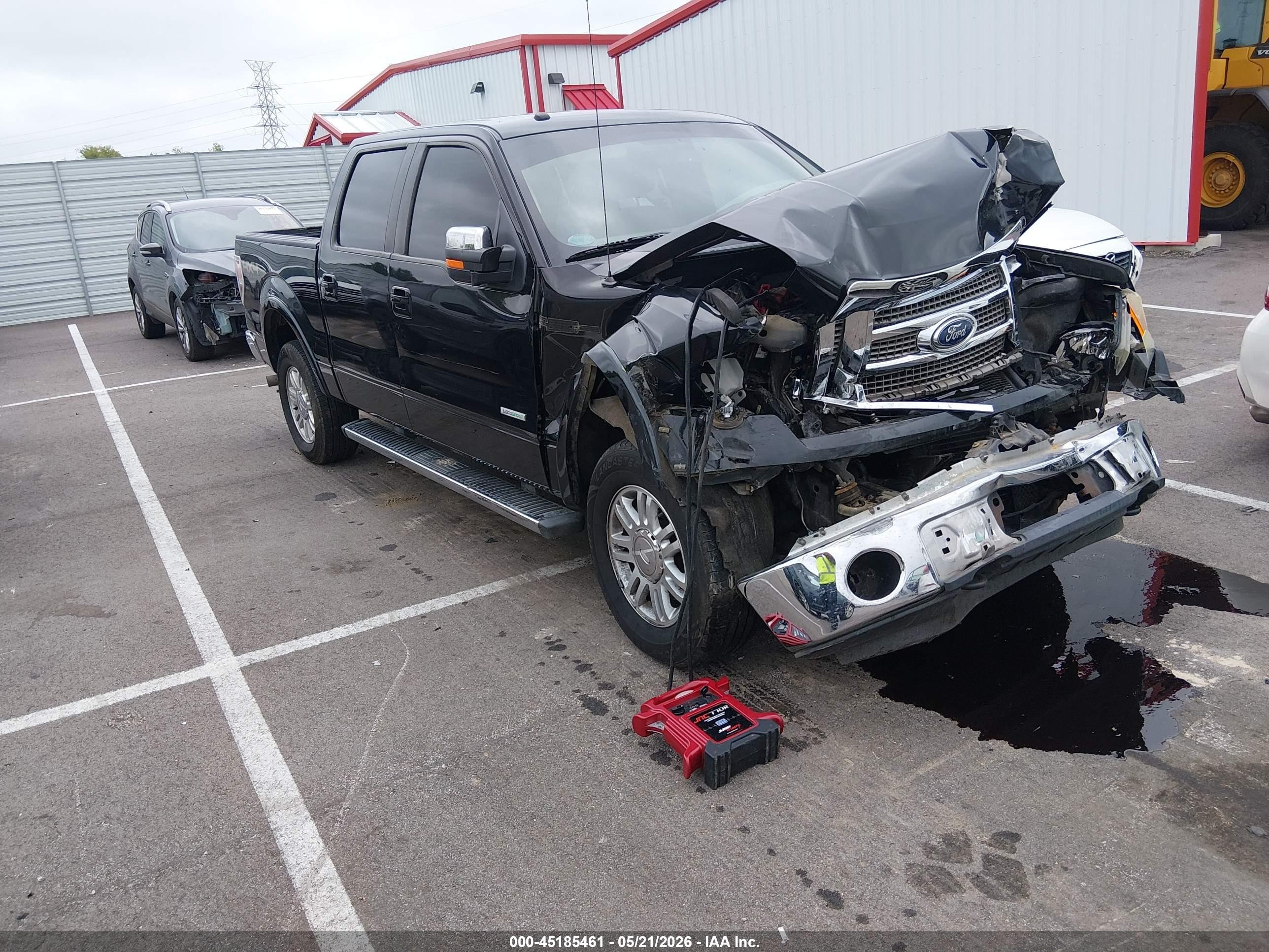 2011 Ford F-150 Lariat Black vin: 1FTFW1ET2BFB68594
