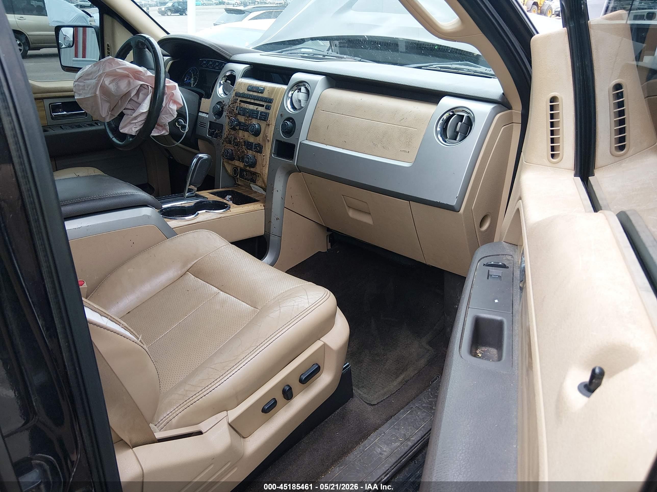 2011 Ford F-150 Lariat Black vin: 1FTFW1ET2BFB68594