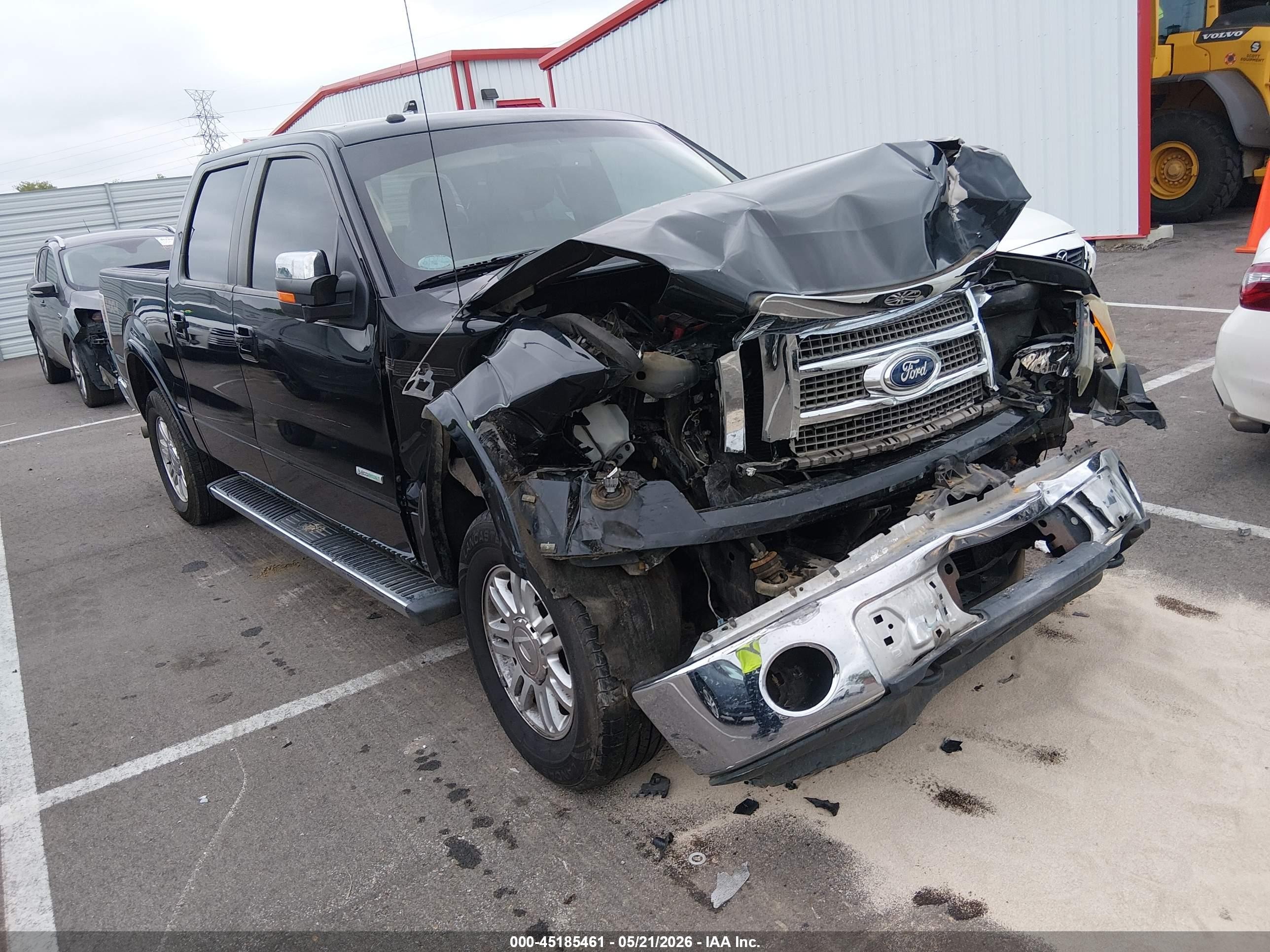 2011 Ford F-150 Lariat Black vin: 1FTFW1ET2BFB68594