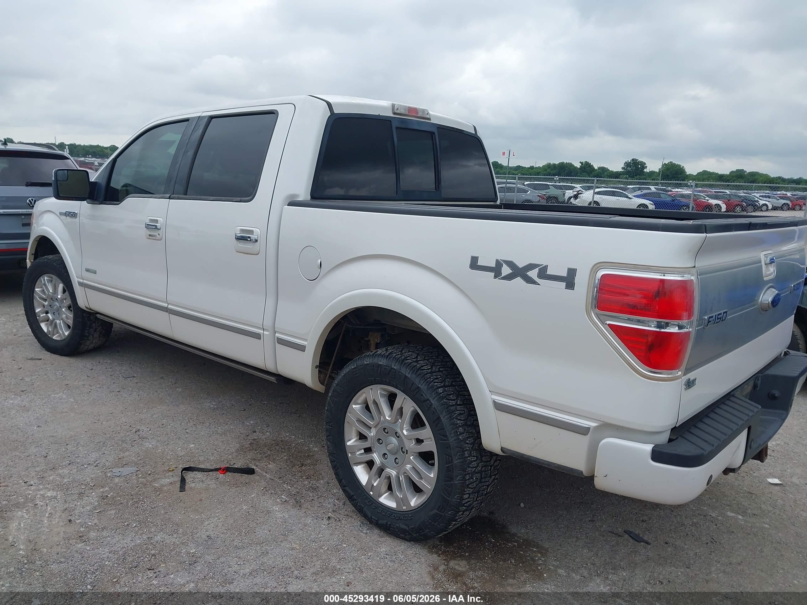 2012 Ford F-150 Platinum White vin: 1FTFW1ET2CFA12783