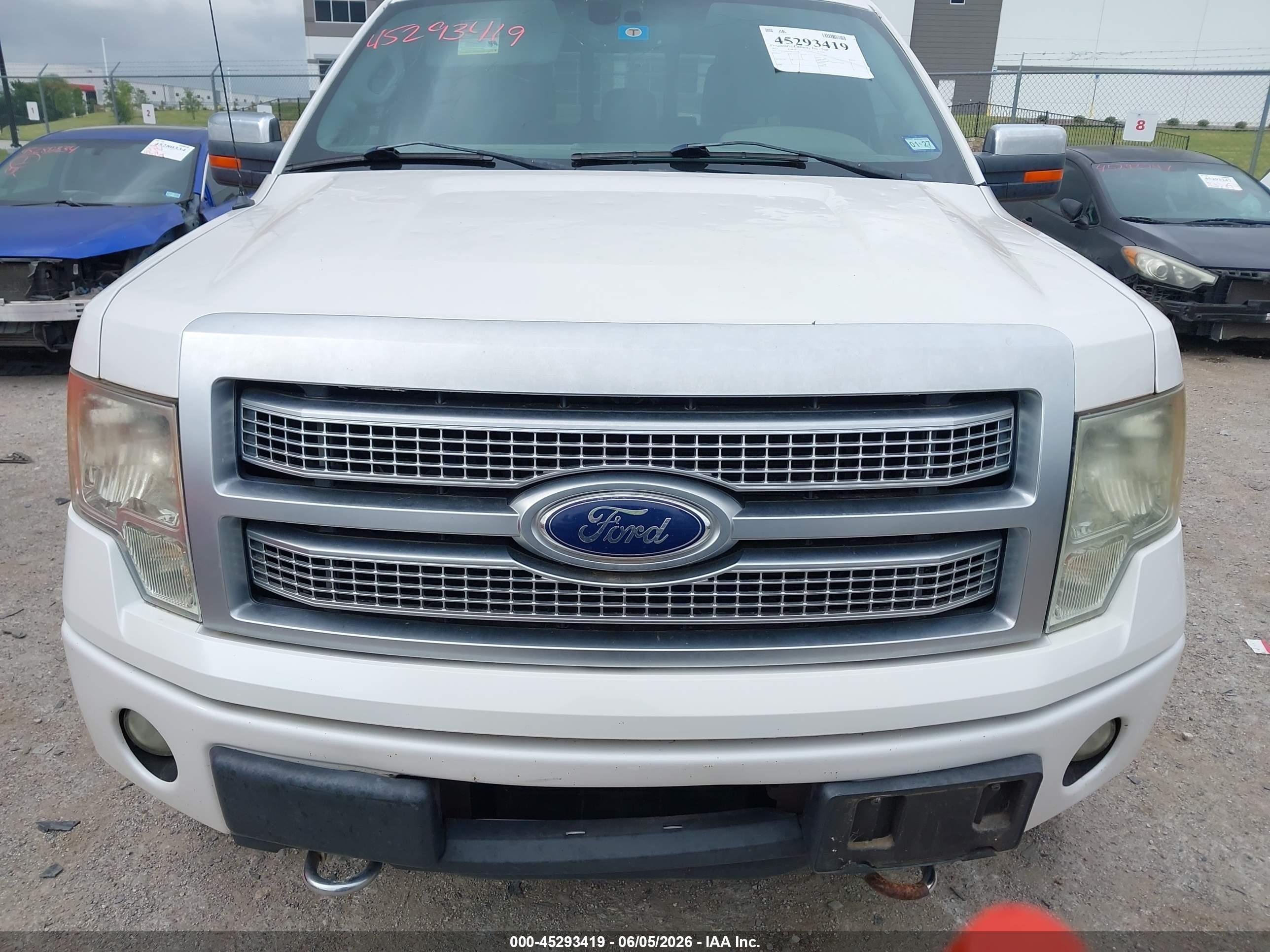 2012 Ford F-150 Platinum White vin: 1FTFW1ET2CFA12783